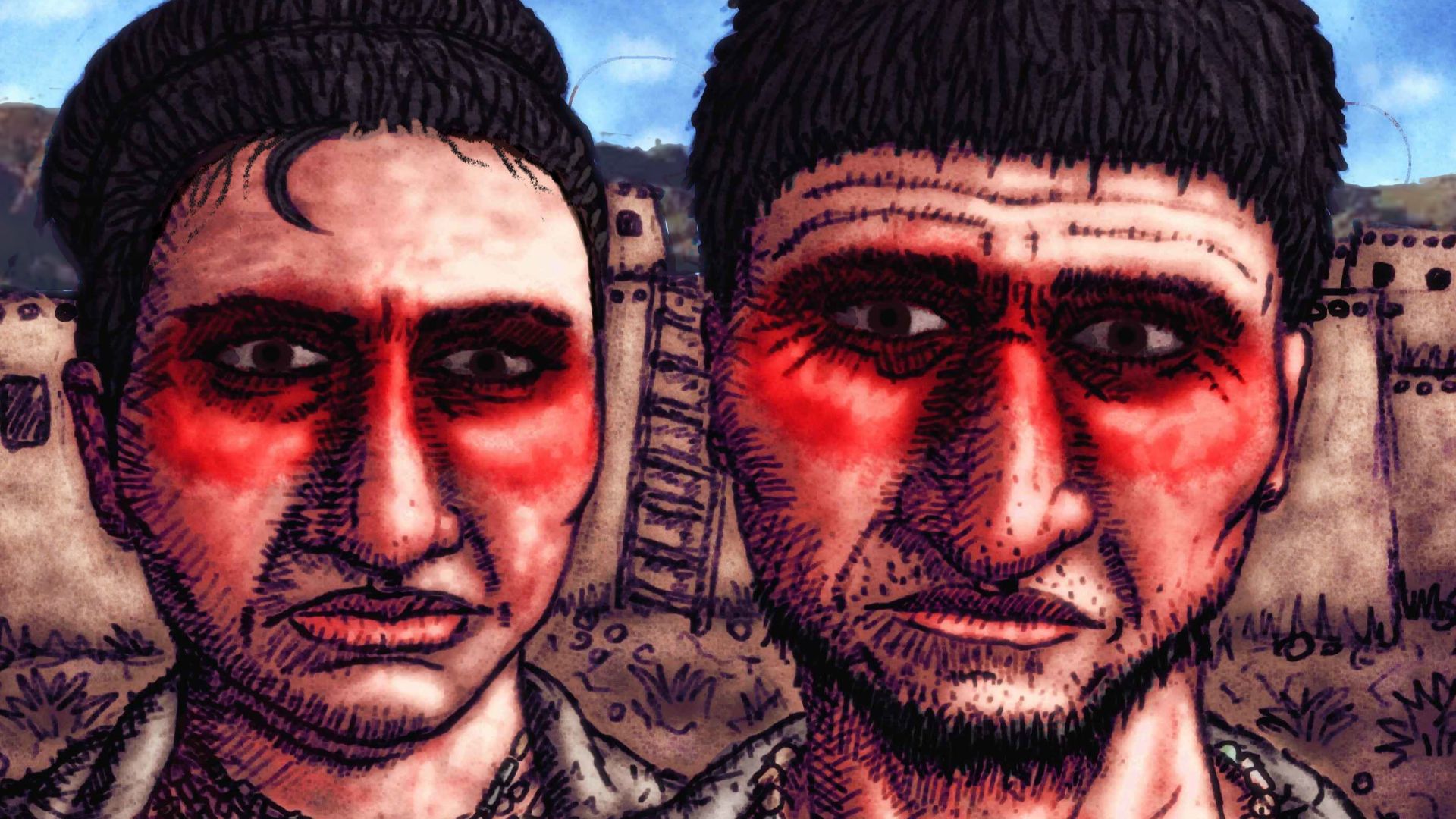 illustration of Pre-pottery neolithic people upper Mesopotamian / levantine / anatolian by pigeonduckthing