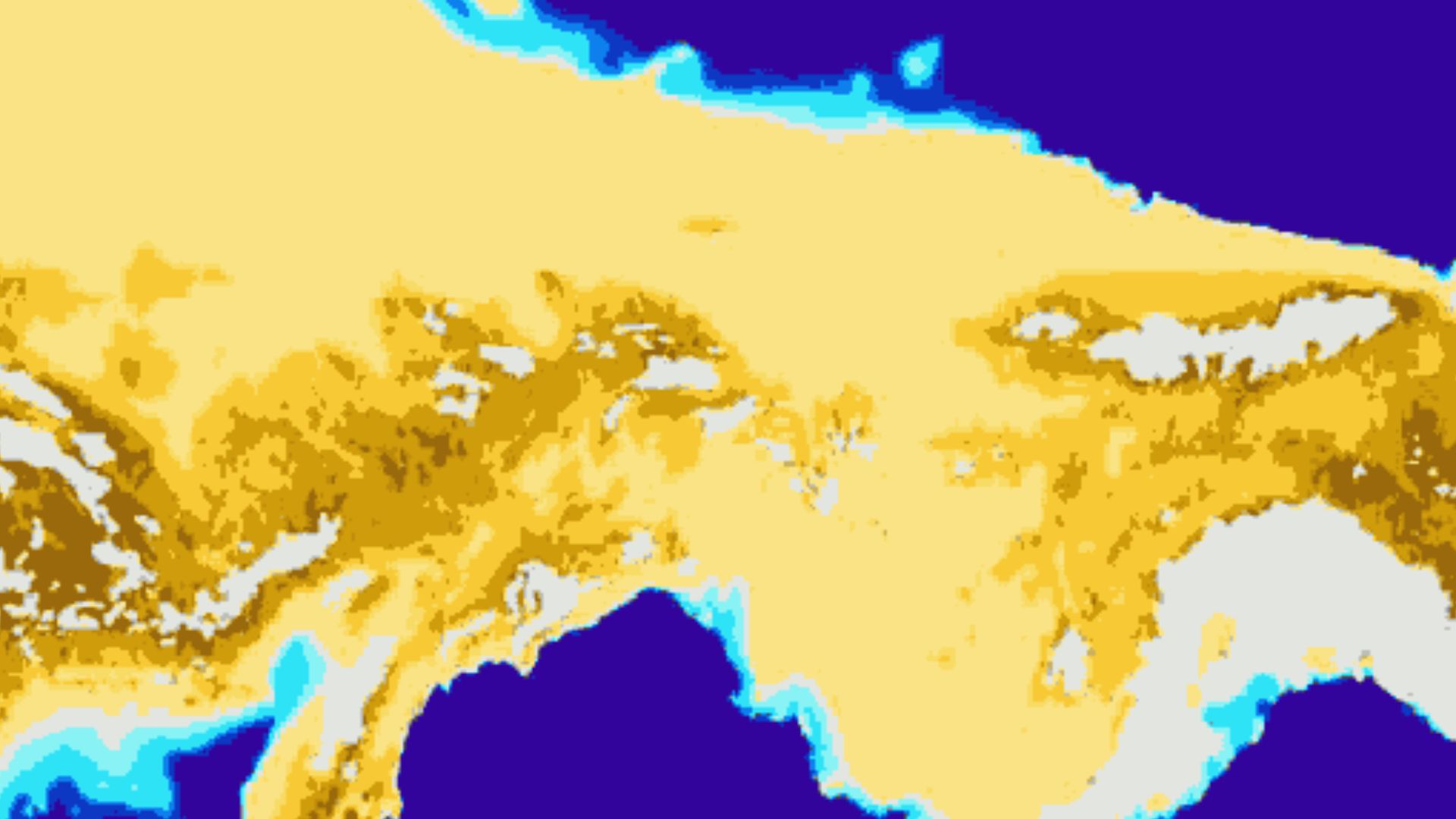 Beringia Land Bridge. Animated gif of its progress from 21.000 BP (before present) to modern times. See also: Bering Strait