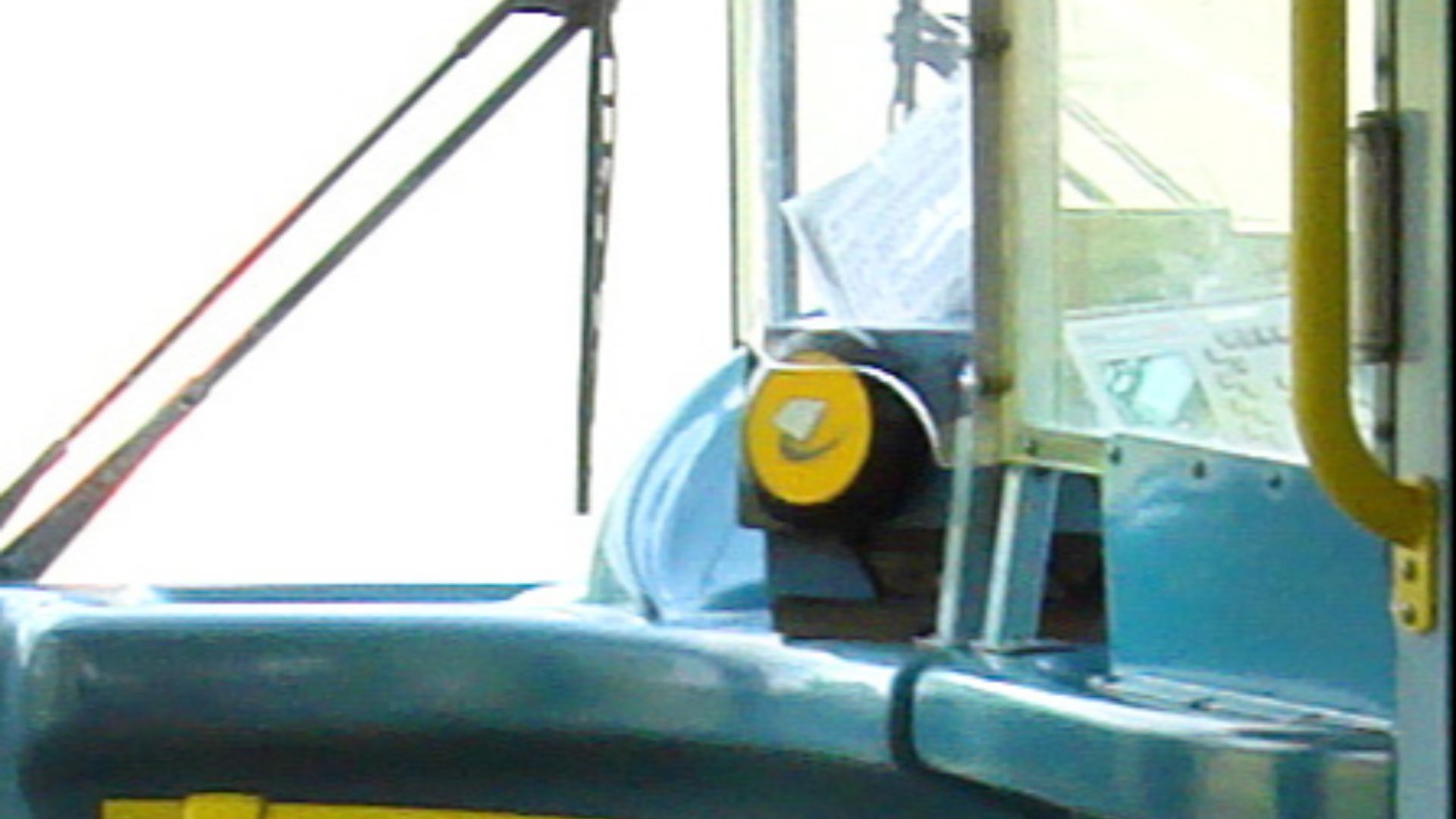 The interior of a bus on London Buses route 249