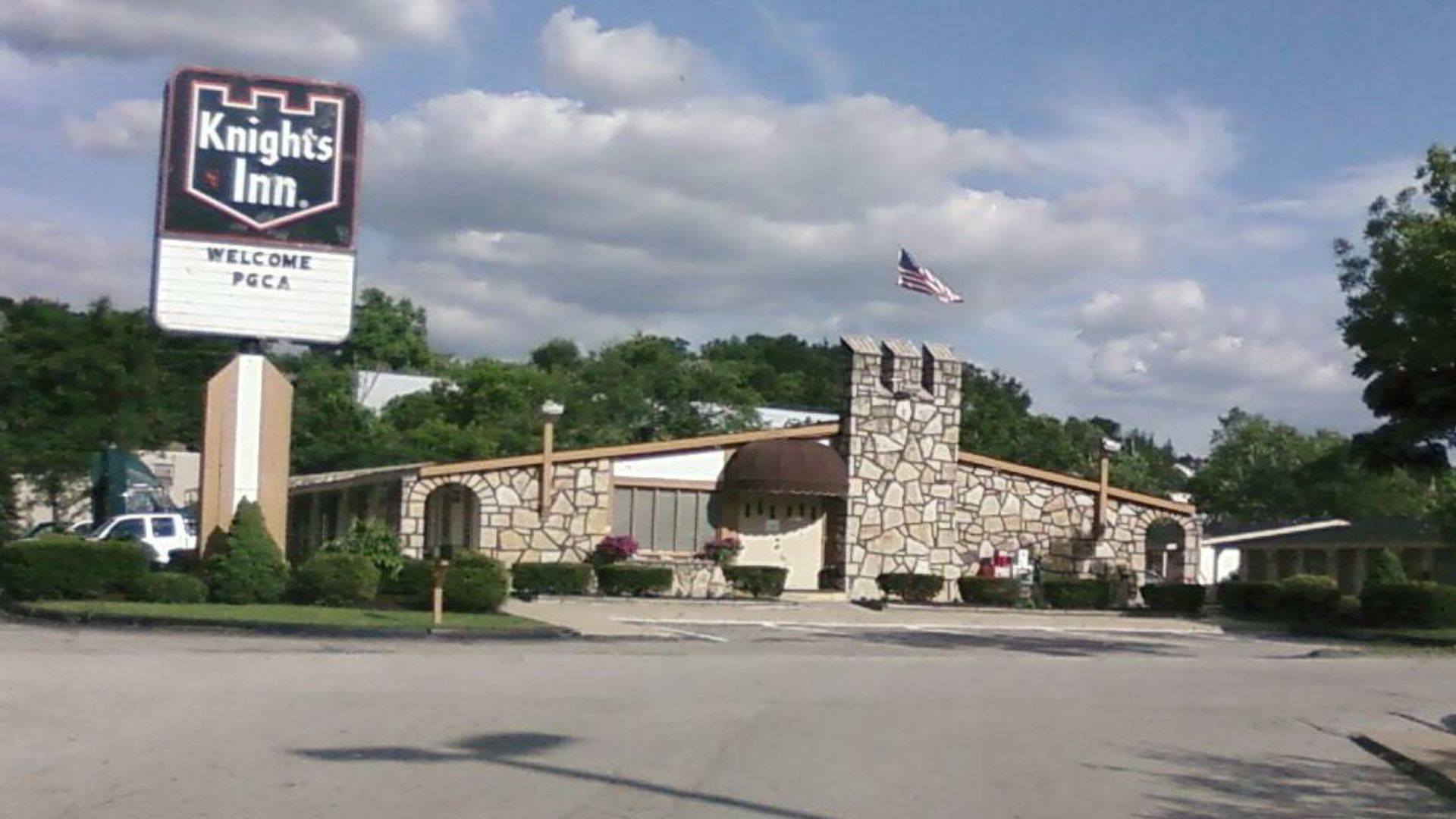 A Knights Inn motel.