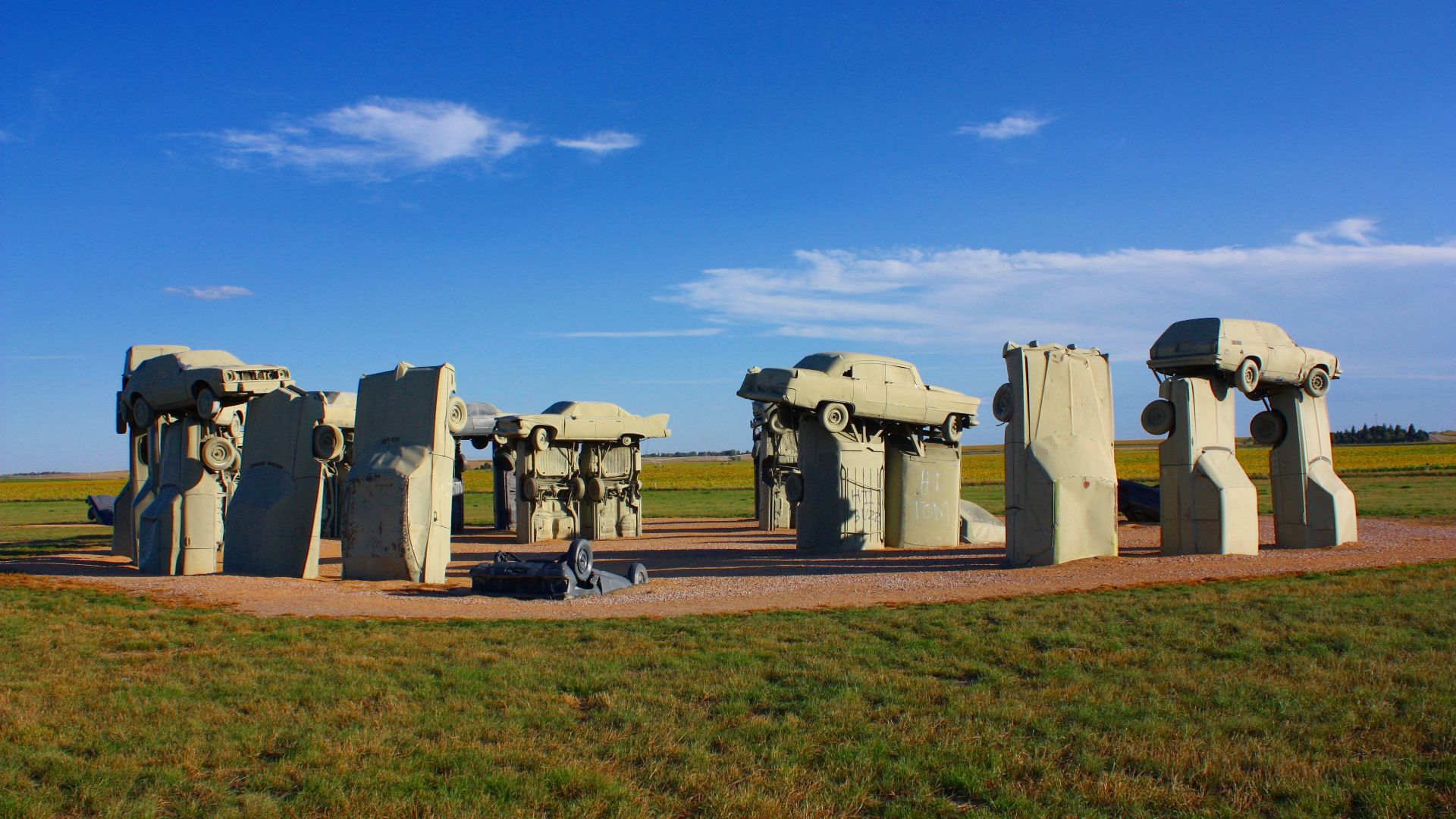 Carhenge sculpture near Alliance, Nebraska.