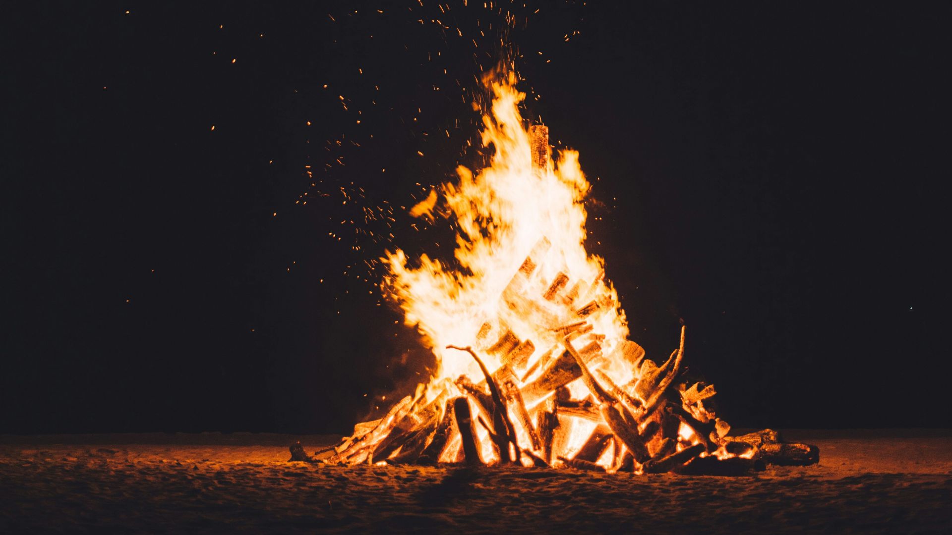 photography of burning camp fire