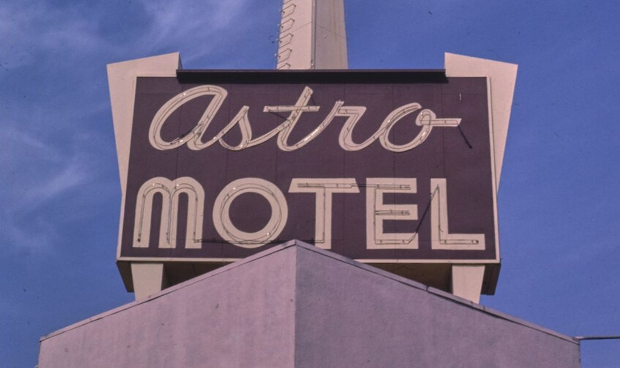 Astro Motel sign, Motel Drive, Fresno, California 