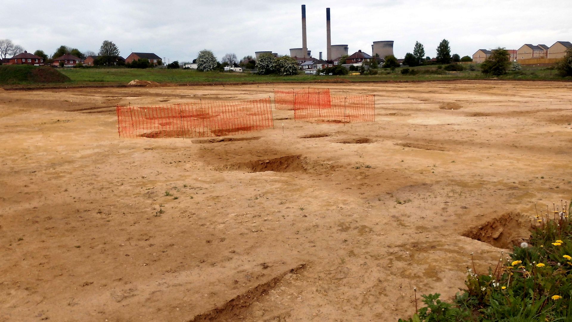 Archaeological dig prior to building work