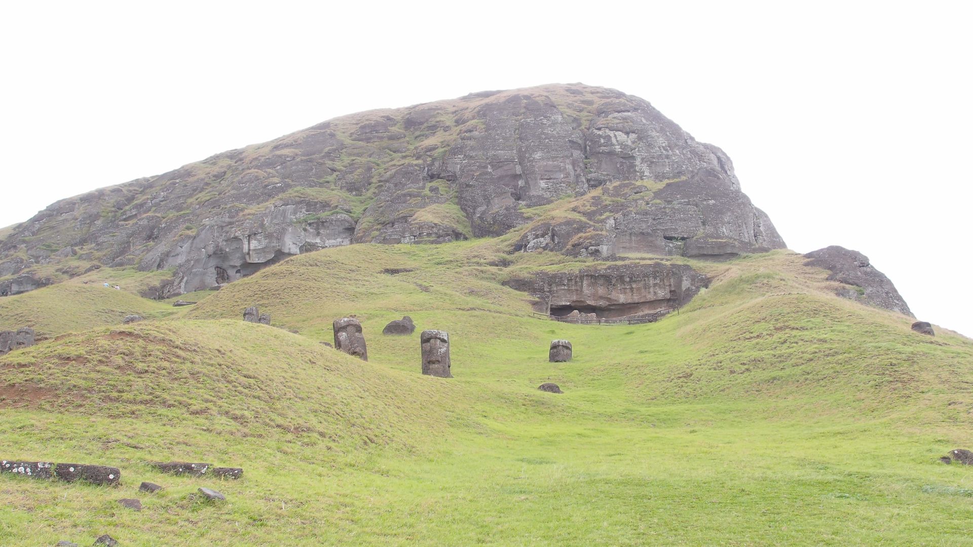 Moais en  Rano Raraku.