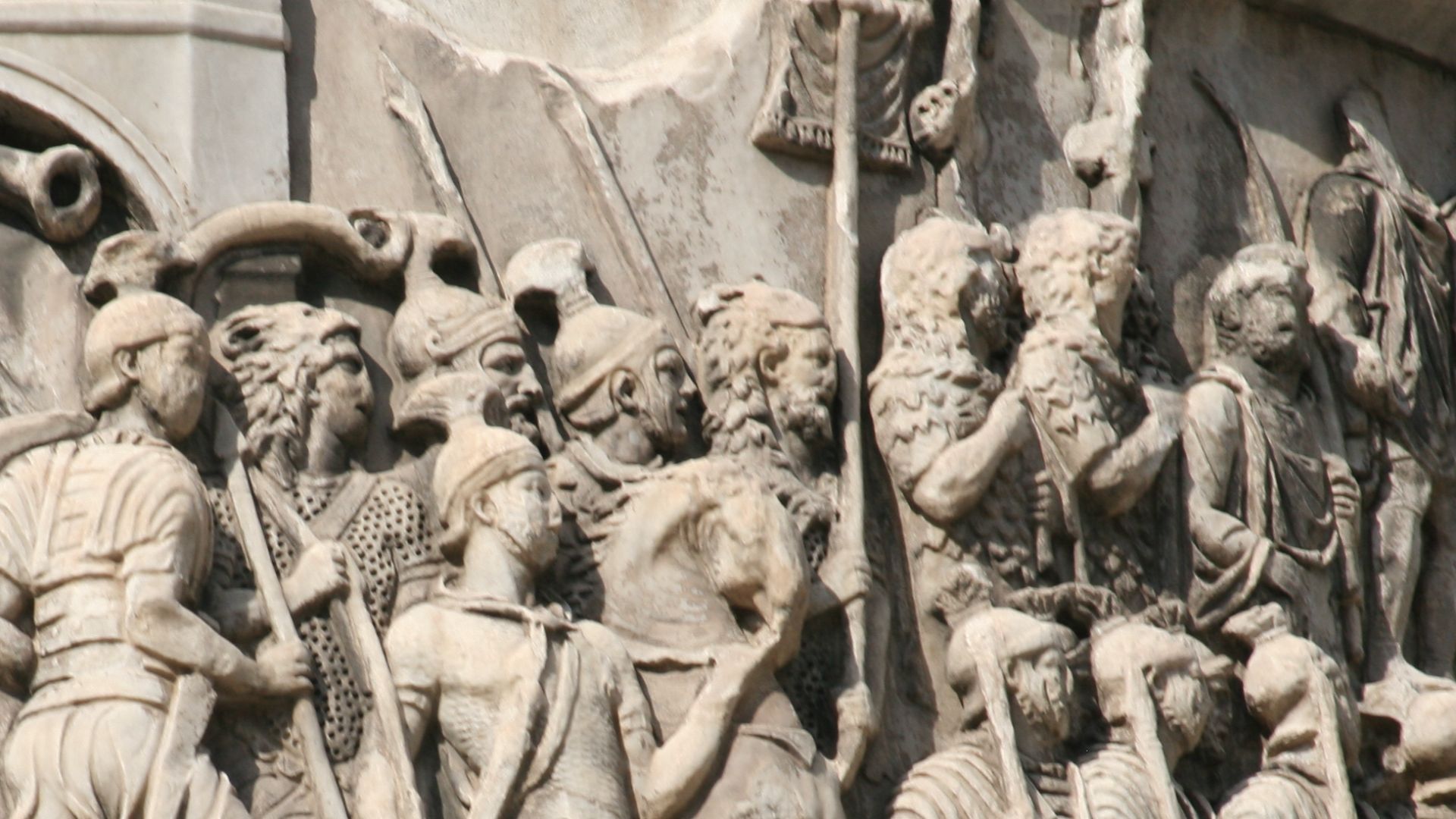 Detail from the Column of Marcus Aurelius in Rome.