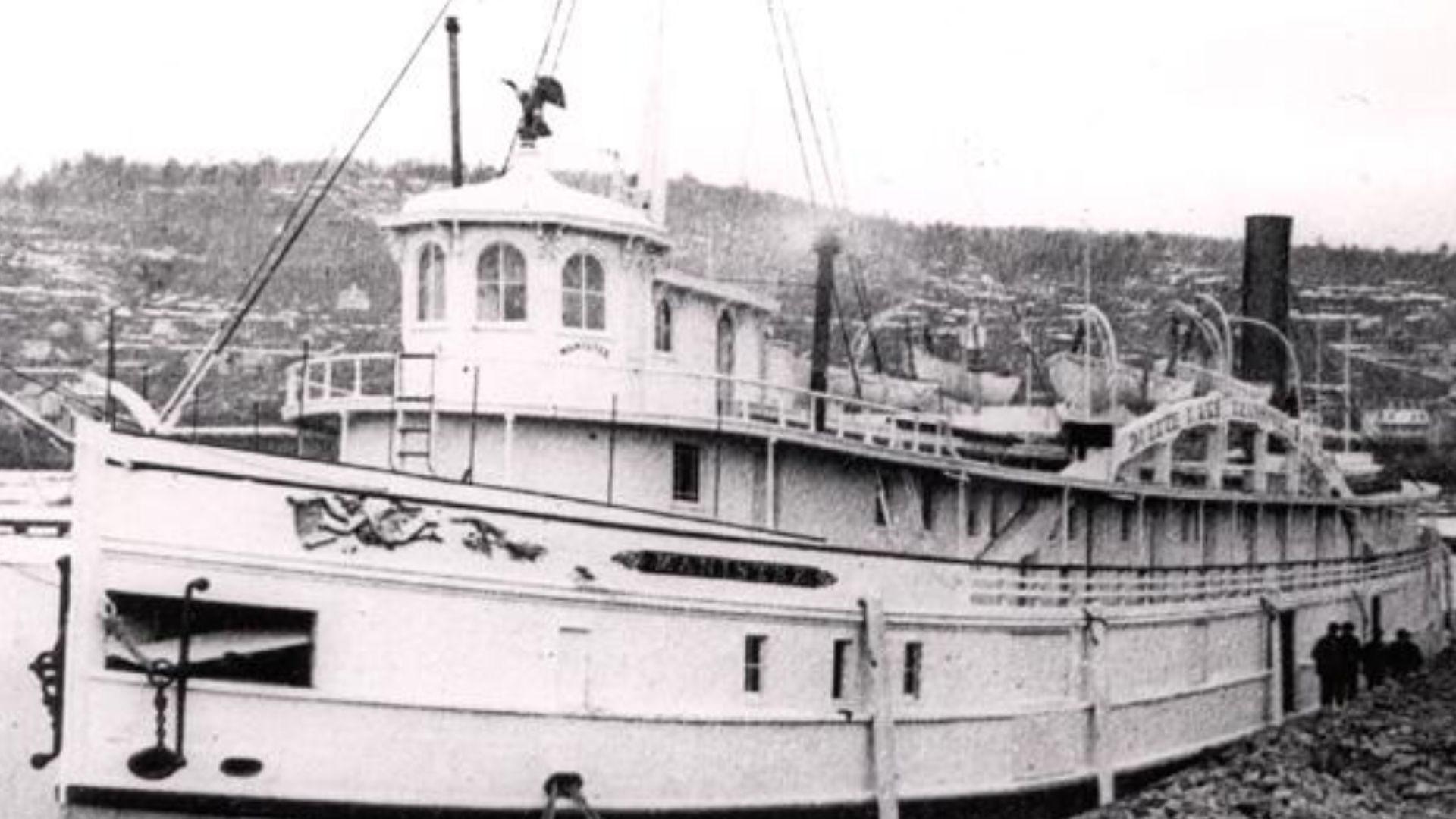The steamer Manistee prior to her sinking