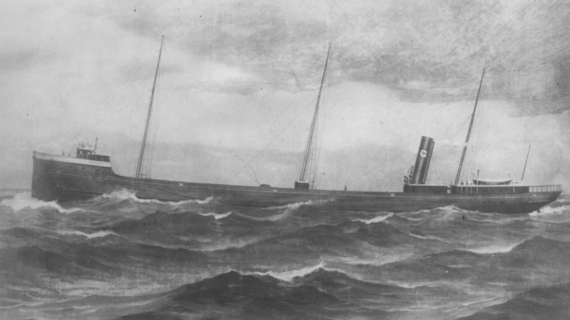 Painting of the steamer W.H. Gilcher