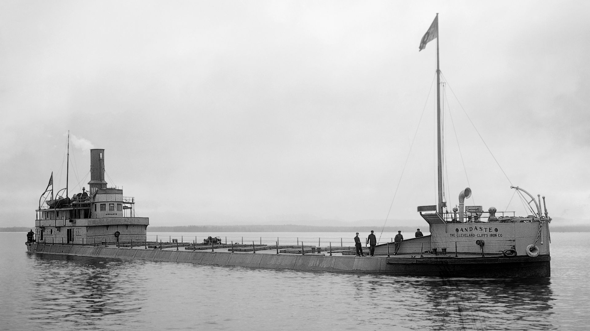 Steamer SS Andaste loaded, circa 1900 -1910