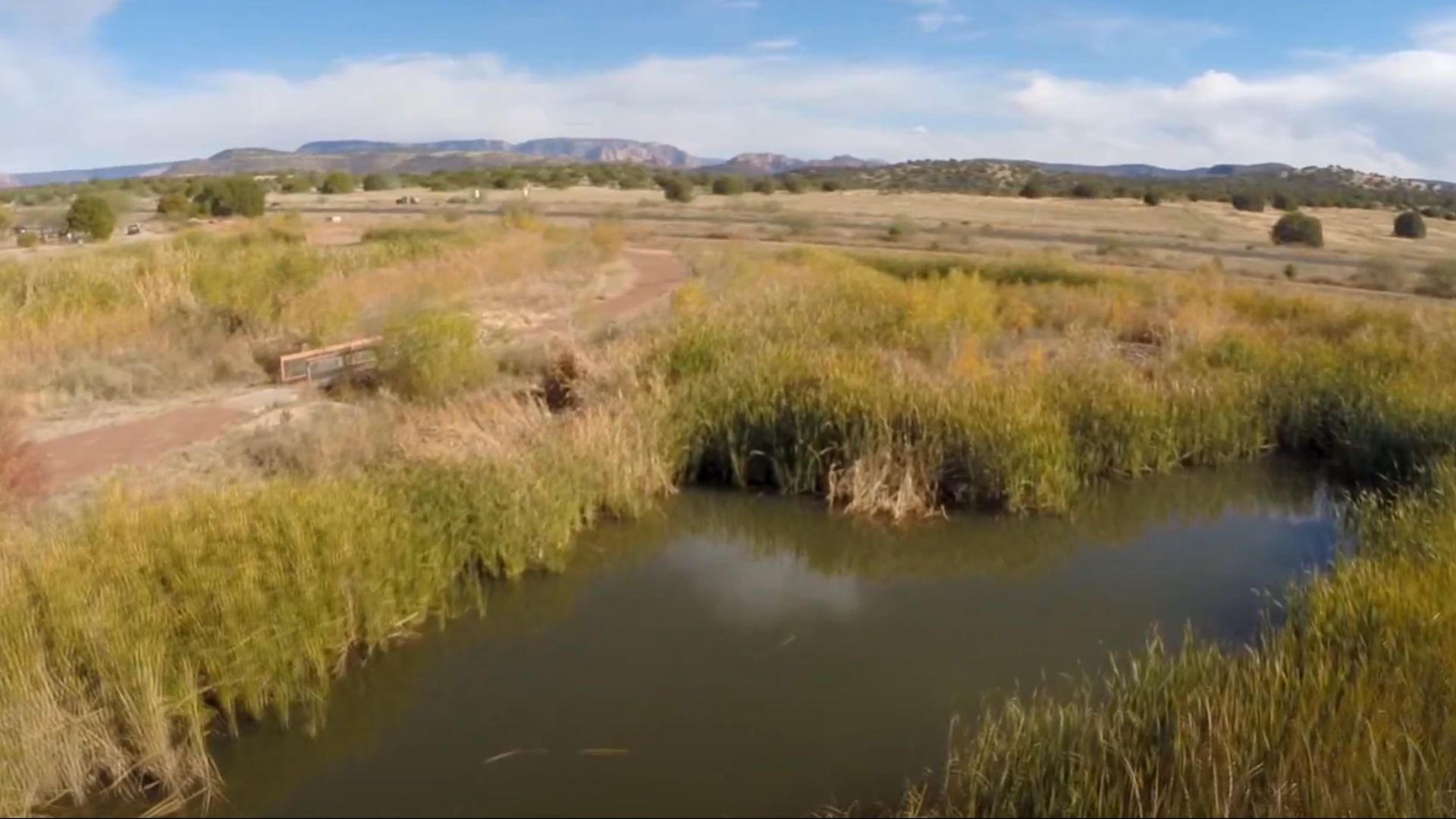 Sedona Wetlands Preserve in 2014 drone shot