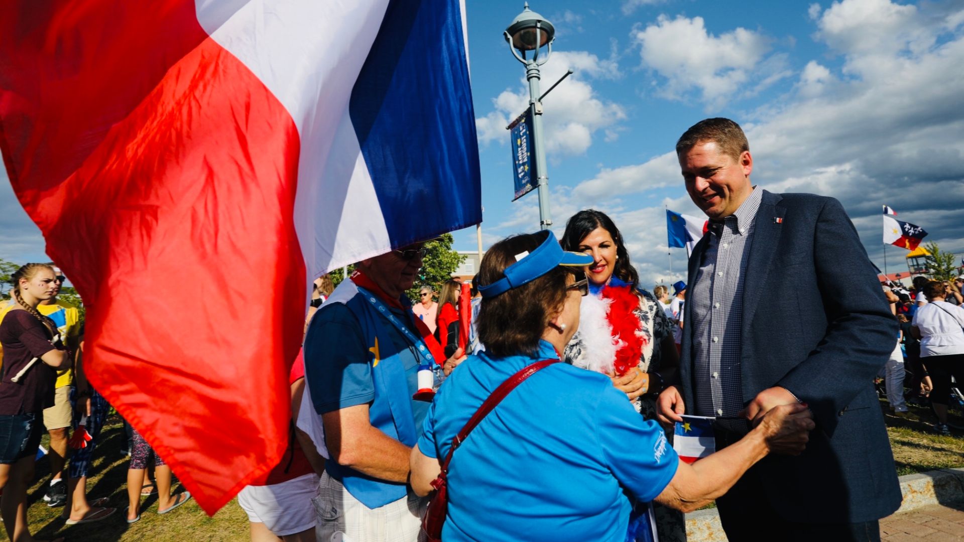 My family and I joined Premier Blaine Higgs in today’s Grand Tintamarre to celebrate Acadian culture and all the contributions they’ve made to Canada. Thank you to everyone for the warm New Brunswick welcome!