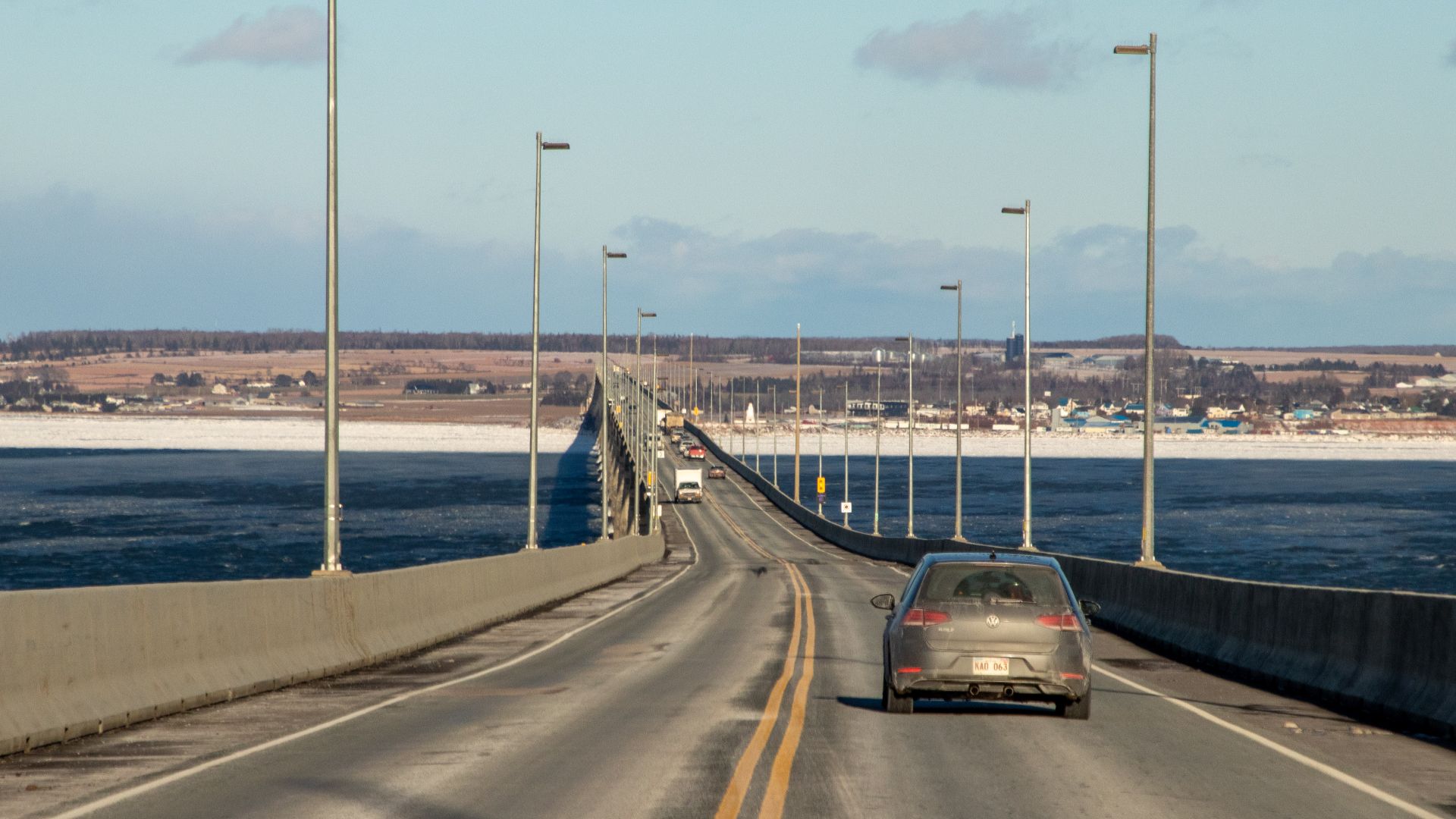 Approaching Prince Edward Island via the Confederation Bridge in 2026