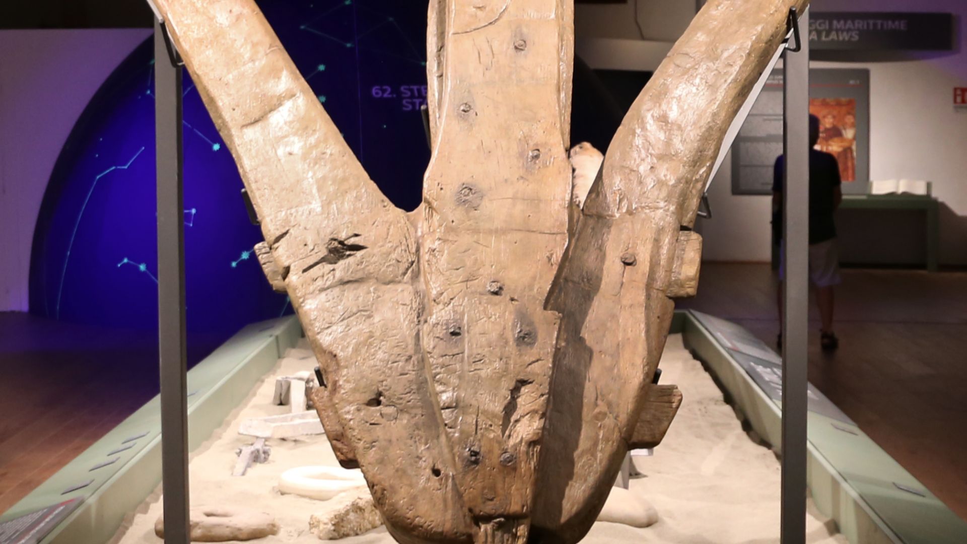 Roman antiquities in the Museo delle navi antiche (Pisa)
