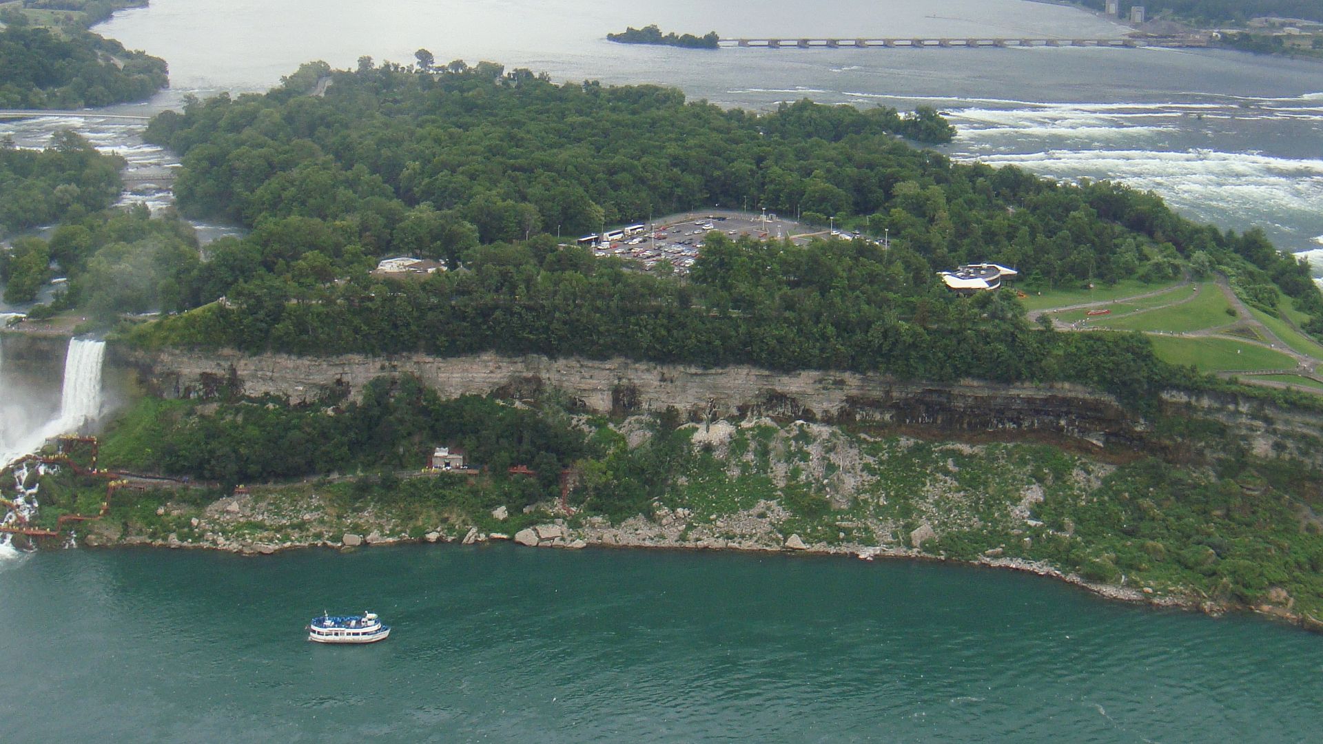 Goat Island, New York from Skylon Tower.