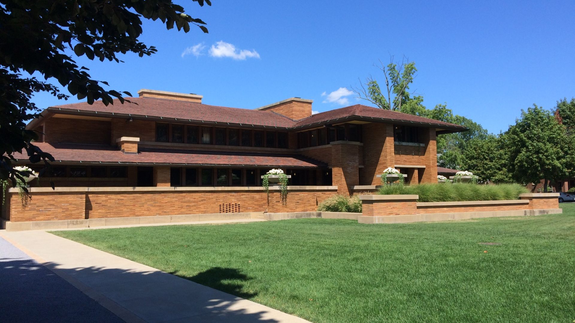 View of Frank Lloyd Wright’s Darwin Martin House Complex in Buffalo, New York.