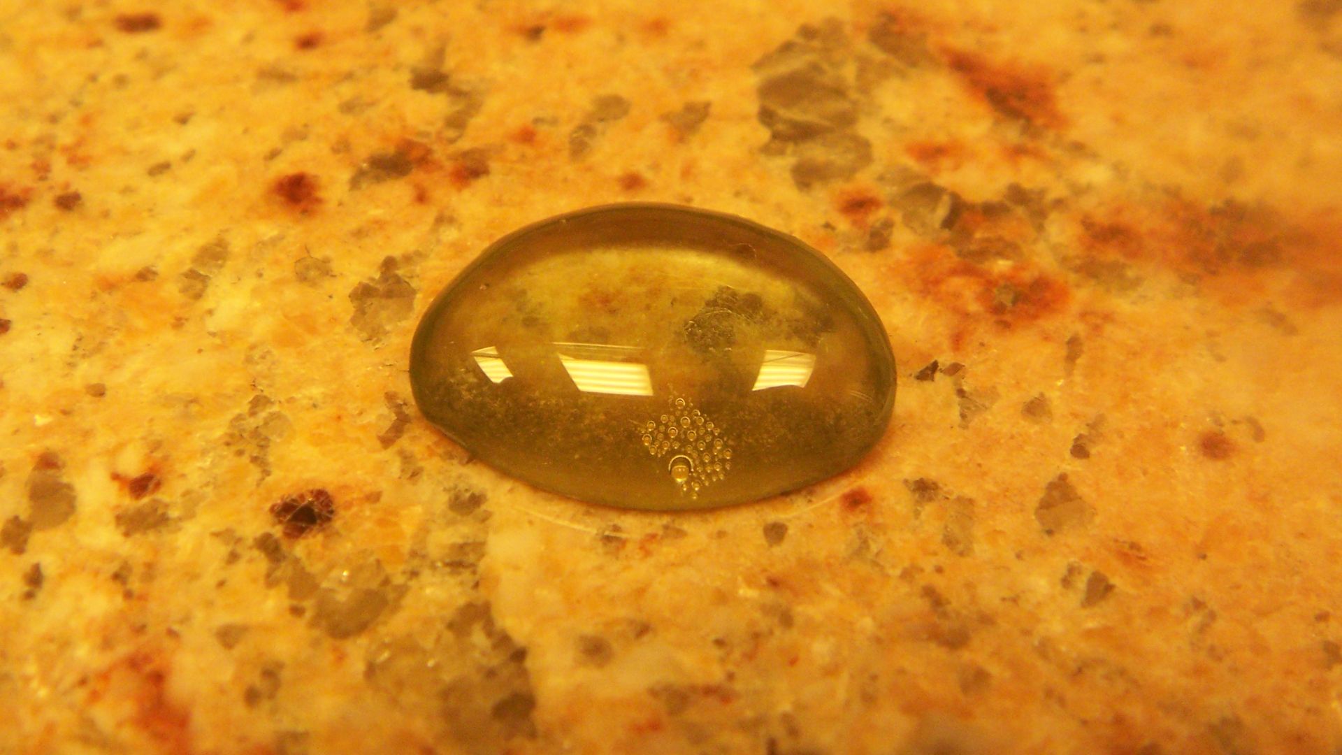 A sample of lime mortar from the kilns located on the Bannock Burn in Scotland, which has been digesting using the microwave method and Boric Acid