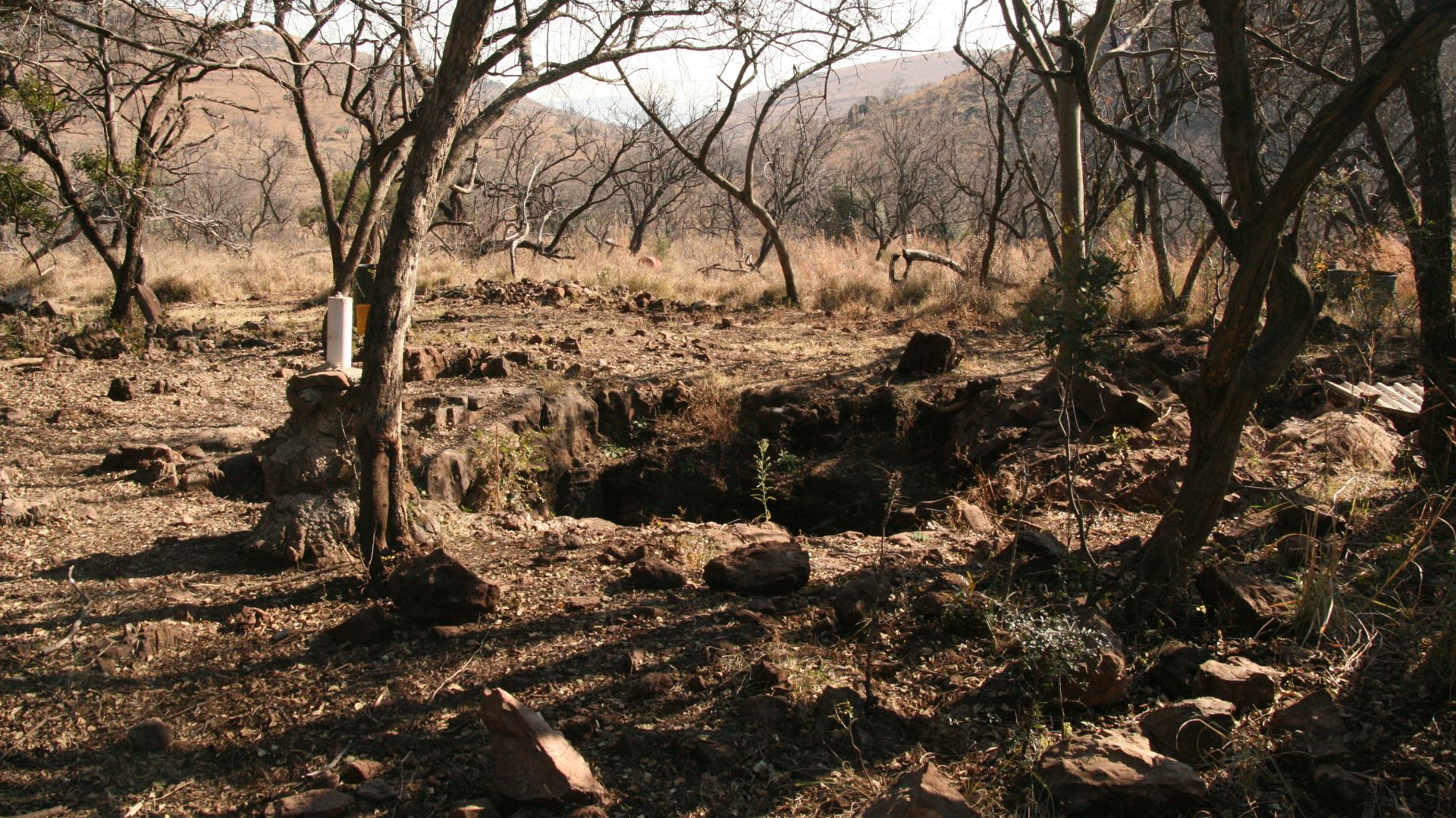 The Malapa site, August 2011 site of discovery of australopithecus sediba. Photo by Lee R. Berger