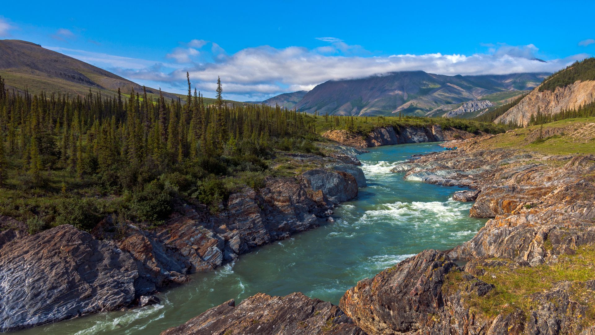 Sheep Slot Rapids on the Firth River in Canada's Ivvavik National Park
