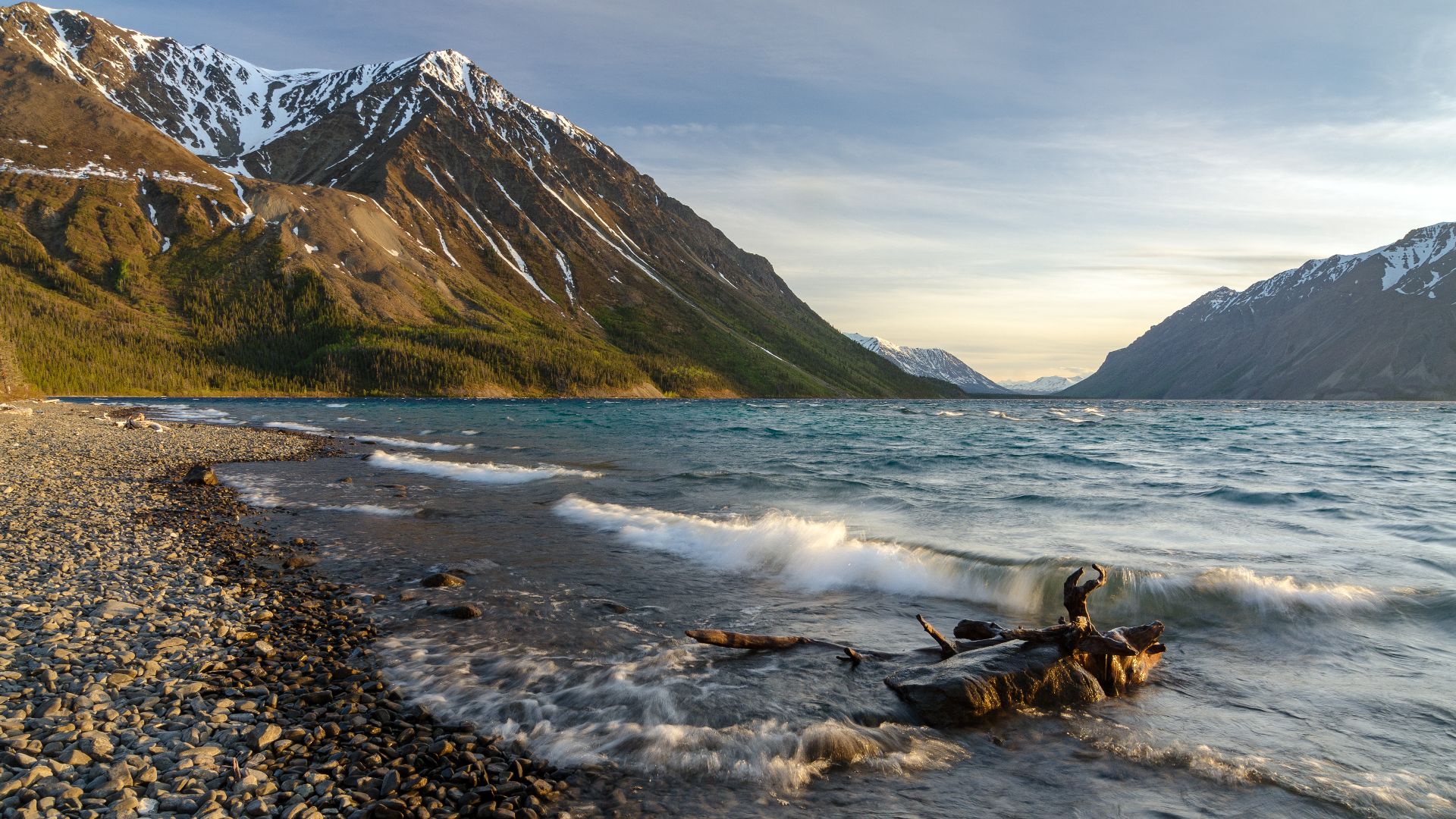 Evening on Kathleen Lake, Kluane National Park and Reserve, Yukon, Canada, May 2019