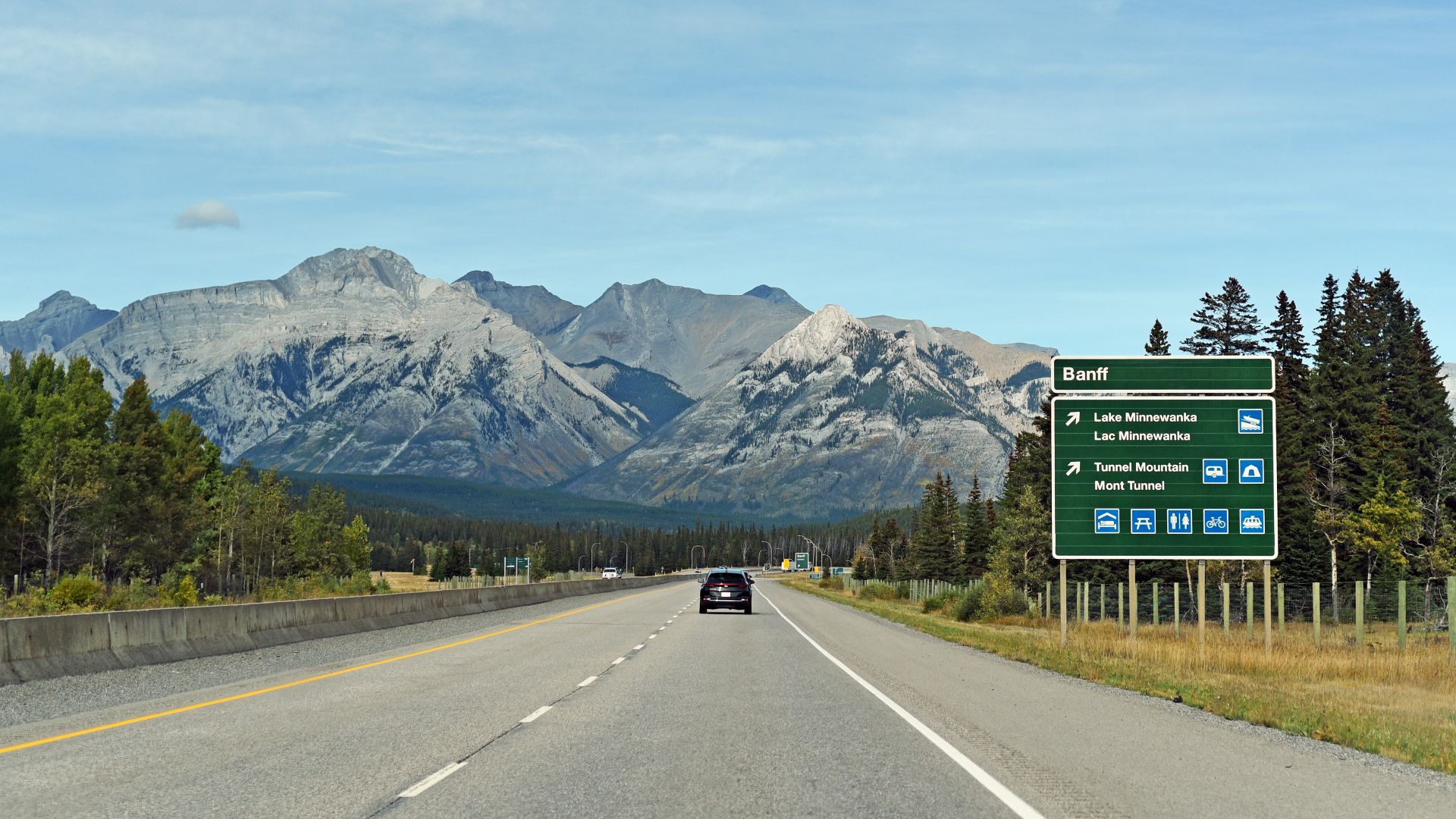 Alberta Highway 1 in Banff National Park