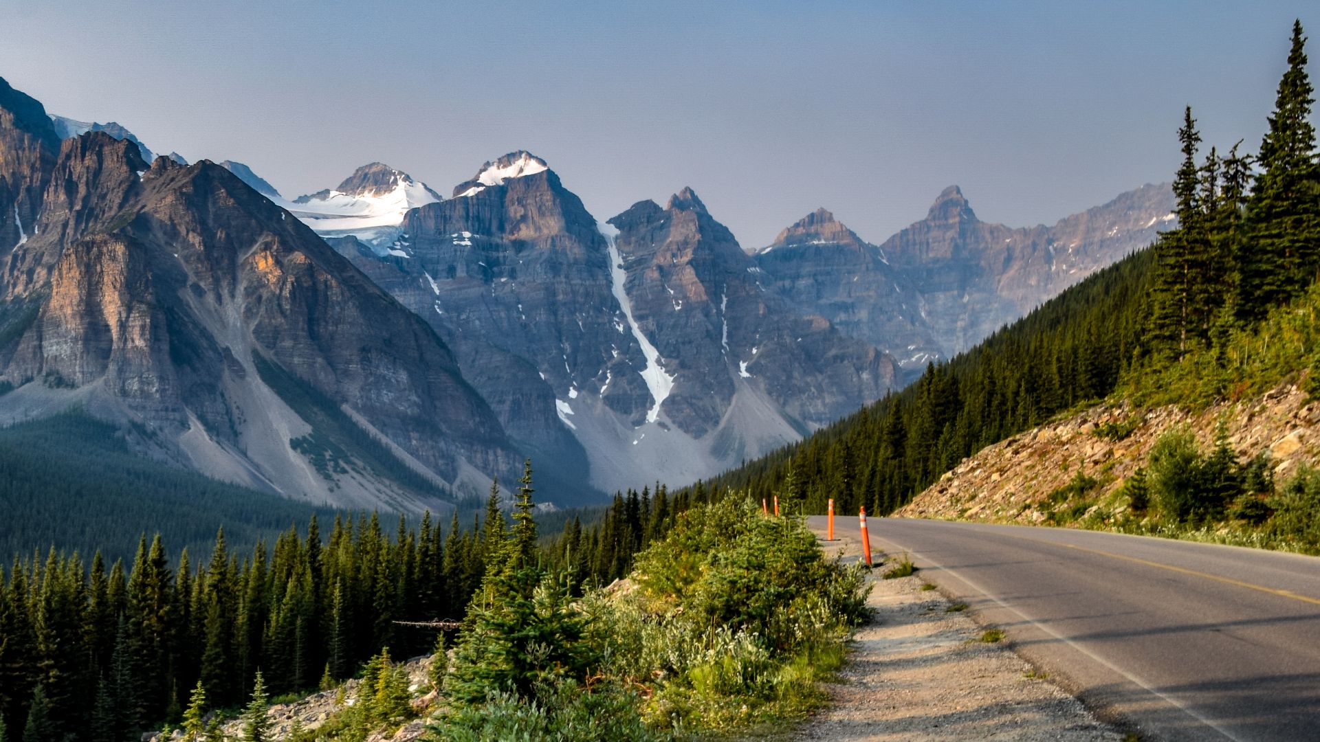 Road to Moraine Lake, Banff National Park, Canada