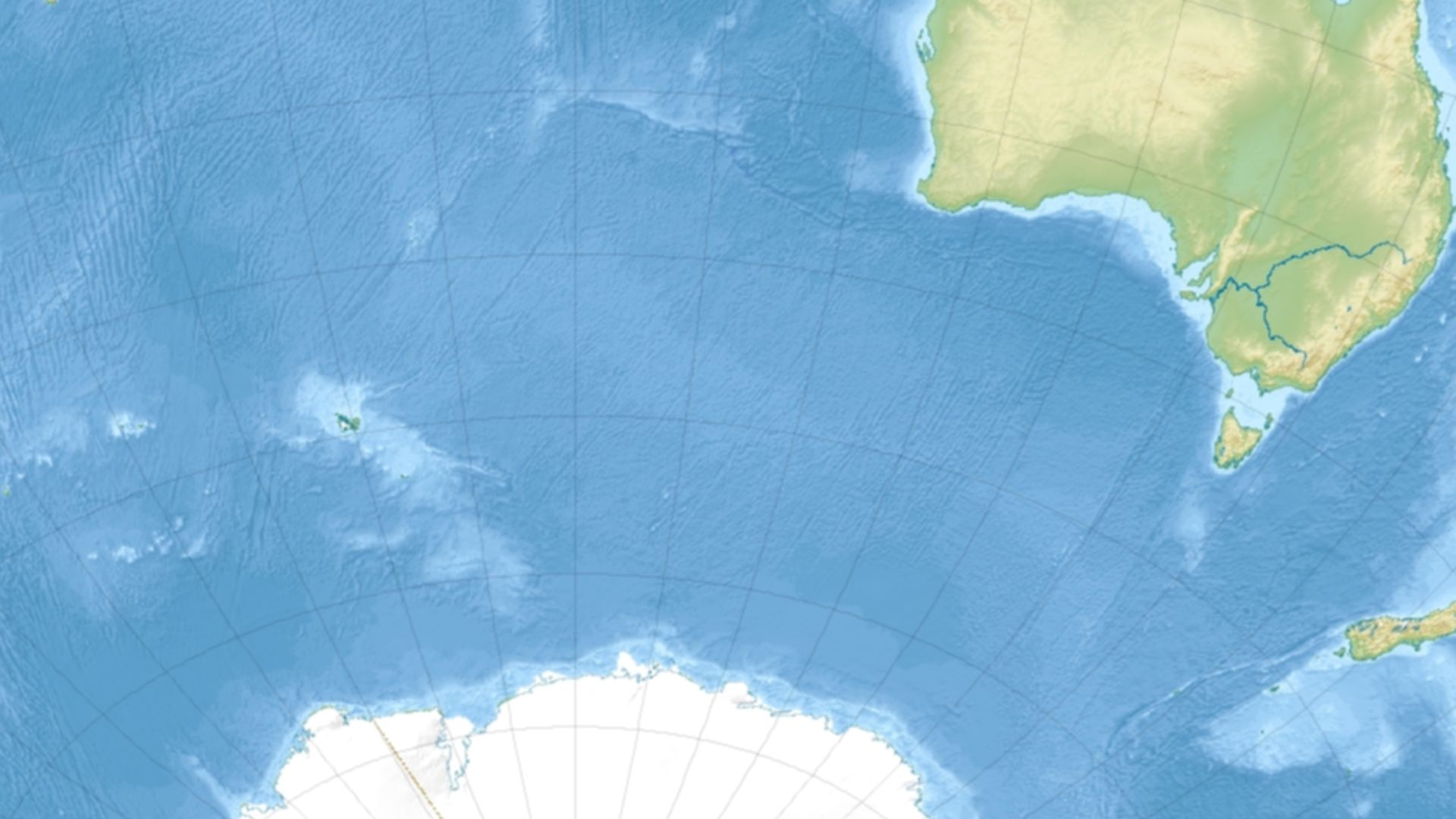 Relief location map of Indian Ocean.
Projection: Lambert azimuthal equal-area projection.
Area of interest:
N: 30.0° N
S: -70.0° N
W: 30.0° E
E: 150.0° E
Projection center:
NS: -20.0° N
WE: 90.0° E
GMT projection: -JA90.0/-20.0/180/19.998266666666666c
GMT