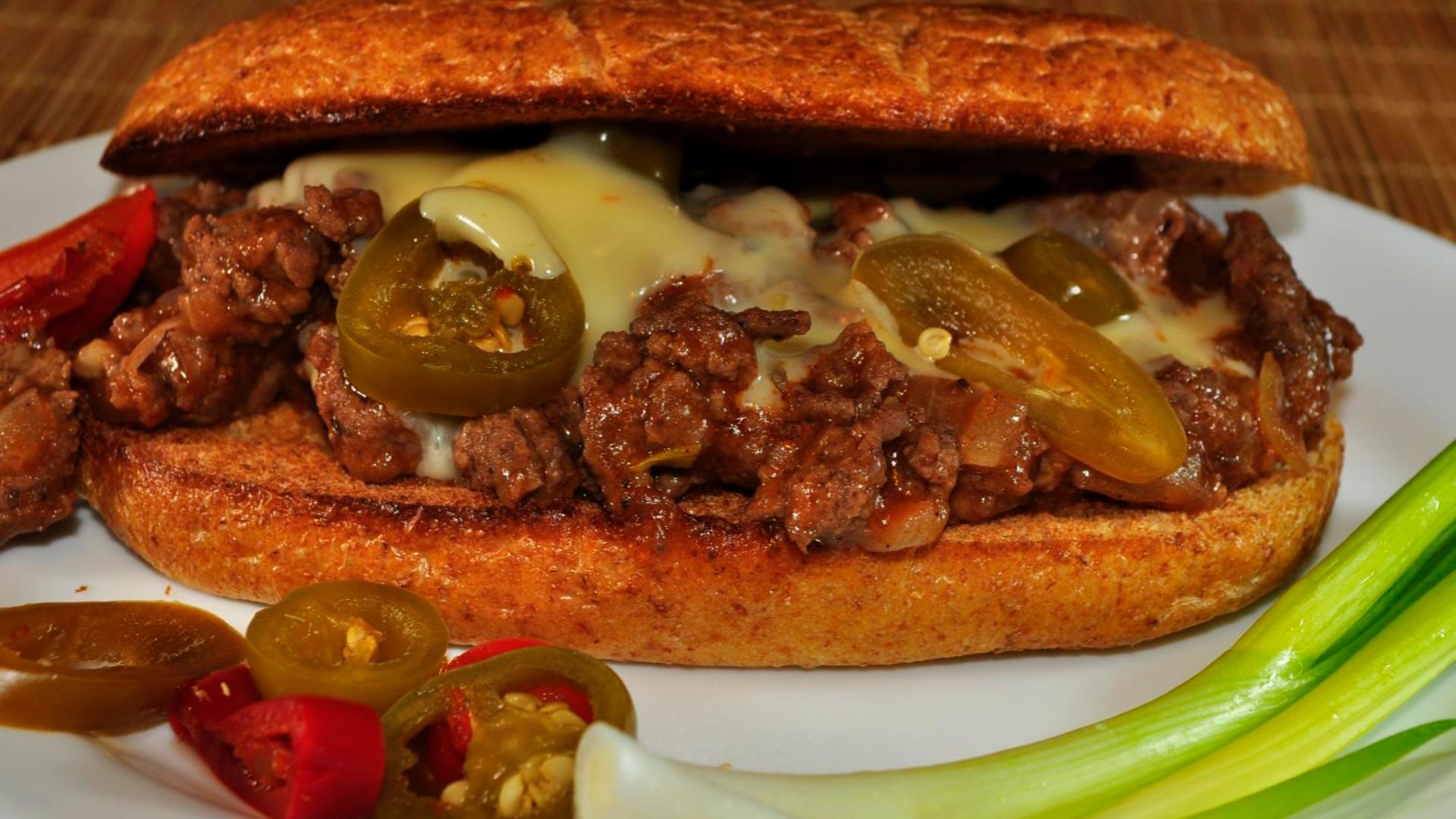 sloppy joe con queso blanco