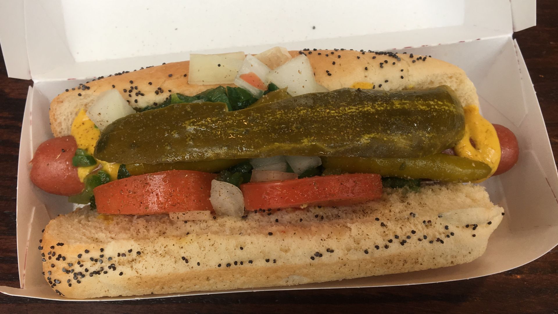 Chicago Dog at Chicago O'Hare International Airport