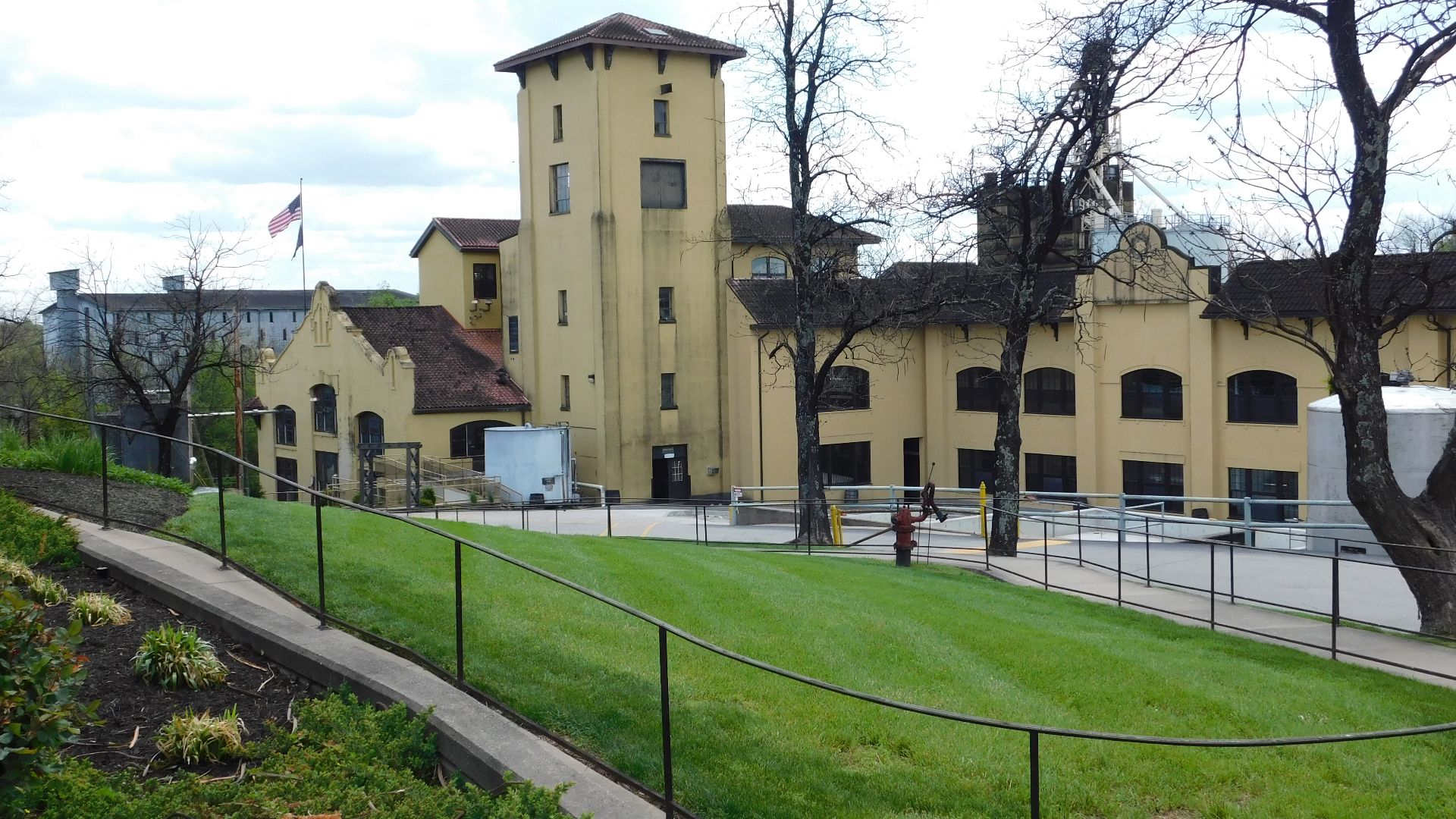 The Four Roses Bourbon distillery in Lawrenceburg, KY is part of the Kentucky Bourbon Trail and offers tours and tastings to visitors.