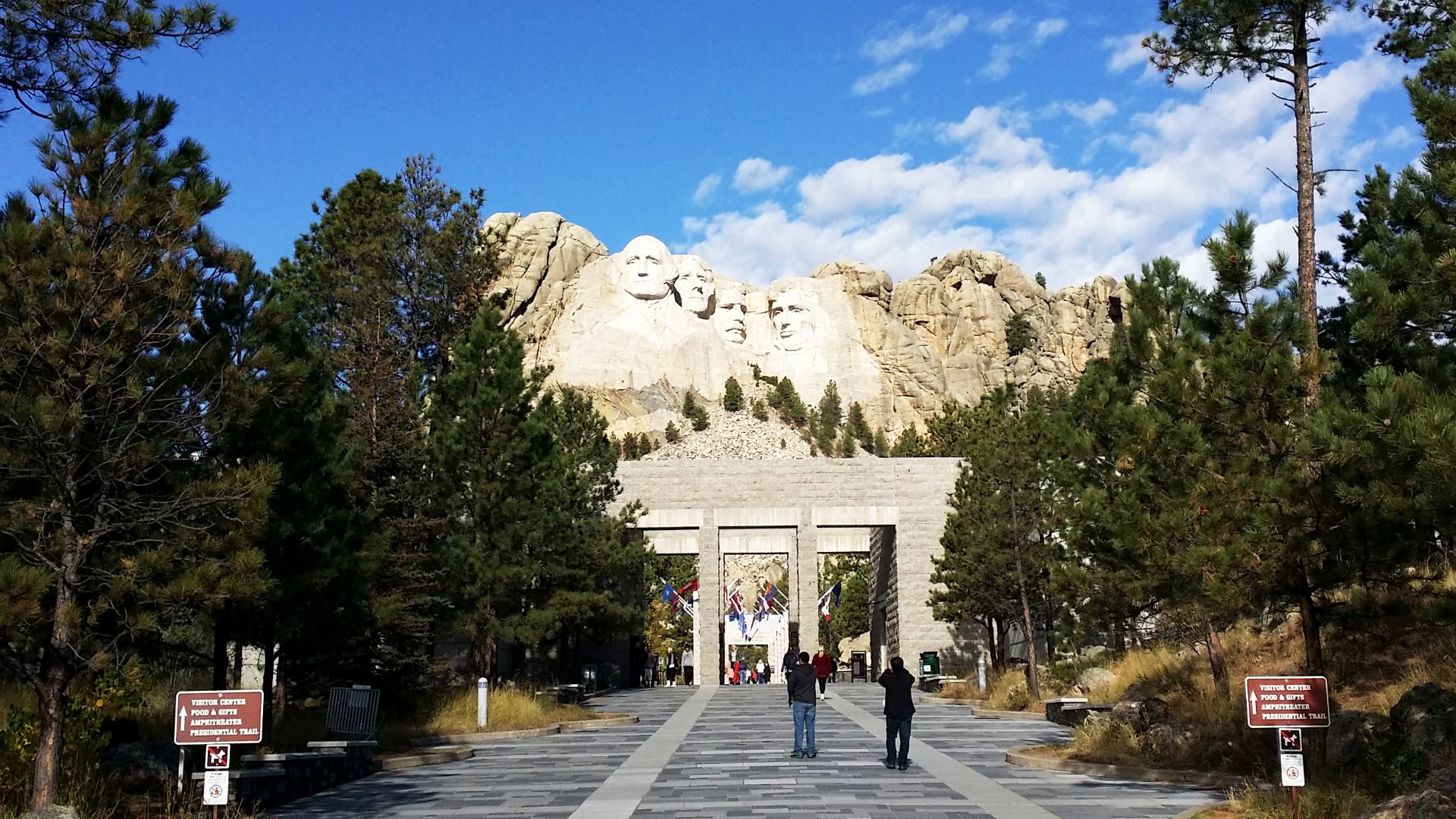 From Wikipedia:
en.wikipedia.org/wiki/Mount_Rushmore
Mount Rushmore National Memorial is centered on a colossal sculpture carved into the granite face of Mount Rushmore (Lakota Tȟuŋkášila Šákpe, or Six Grandfathers) in the Black Hills in Keystone, South D