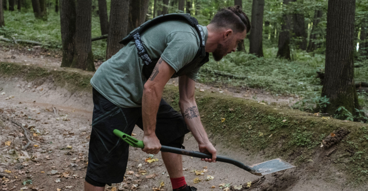 a-man-digging-in-the-forest