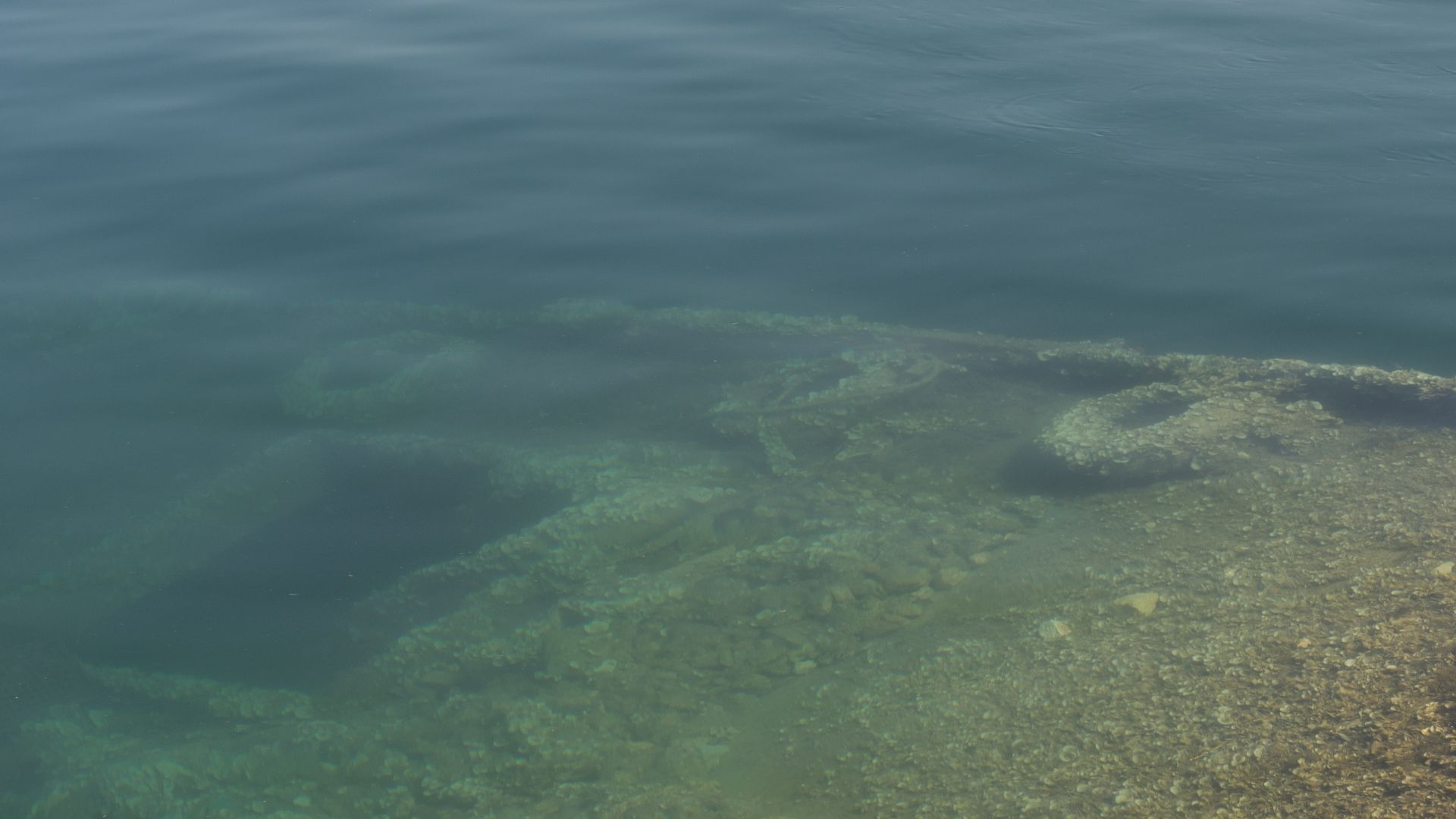 Wreck of a small boat in Nea Artaki, Euboea, Greece