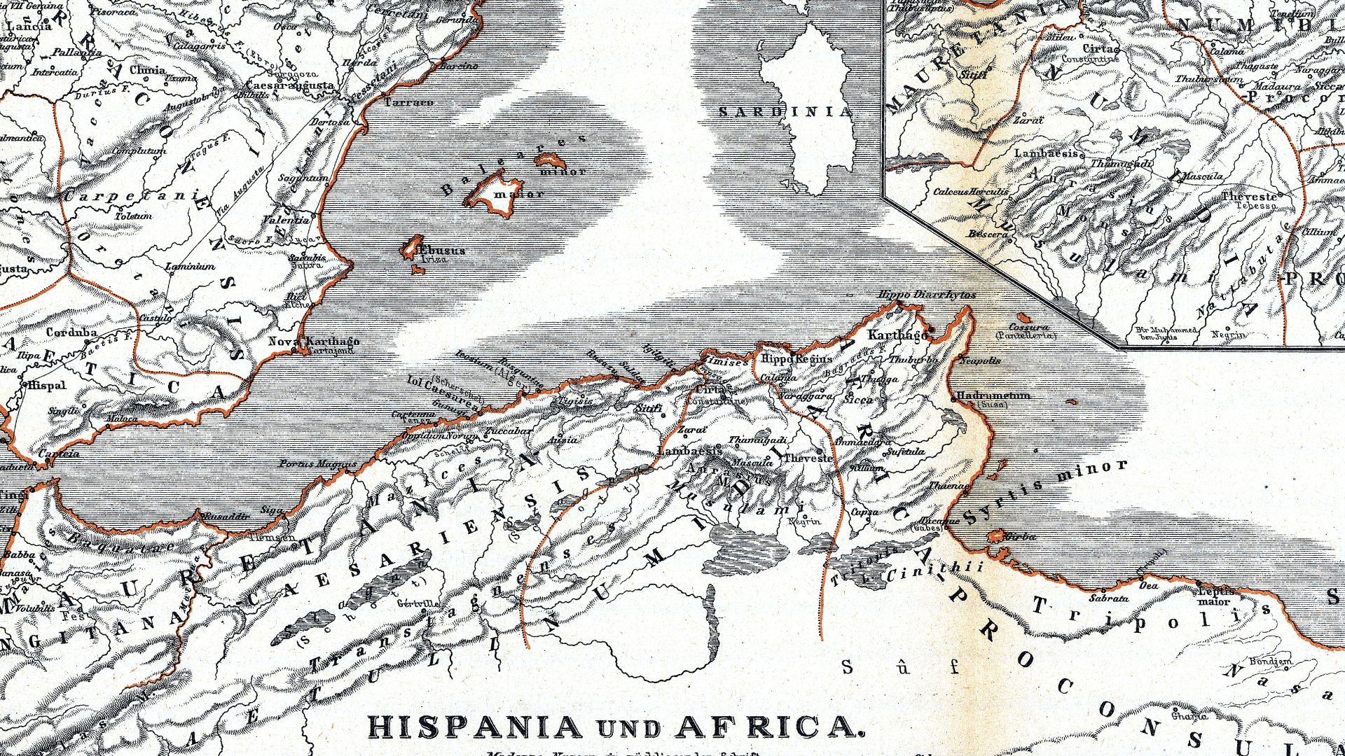 maps of roman provinces, from the book