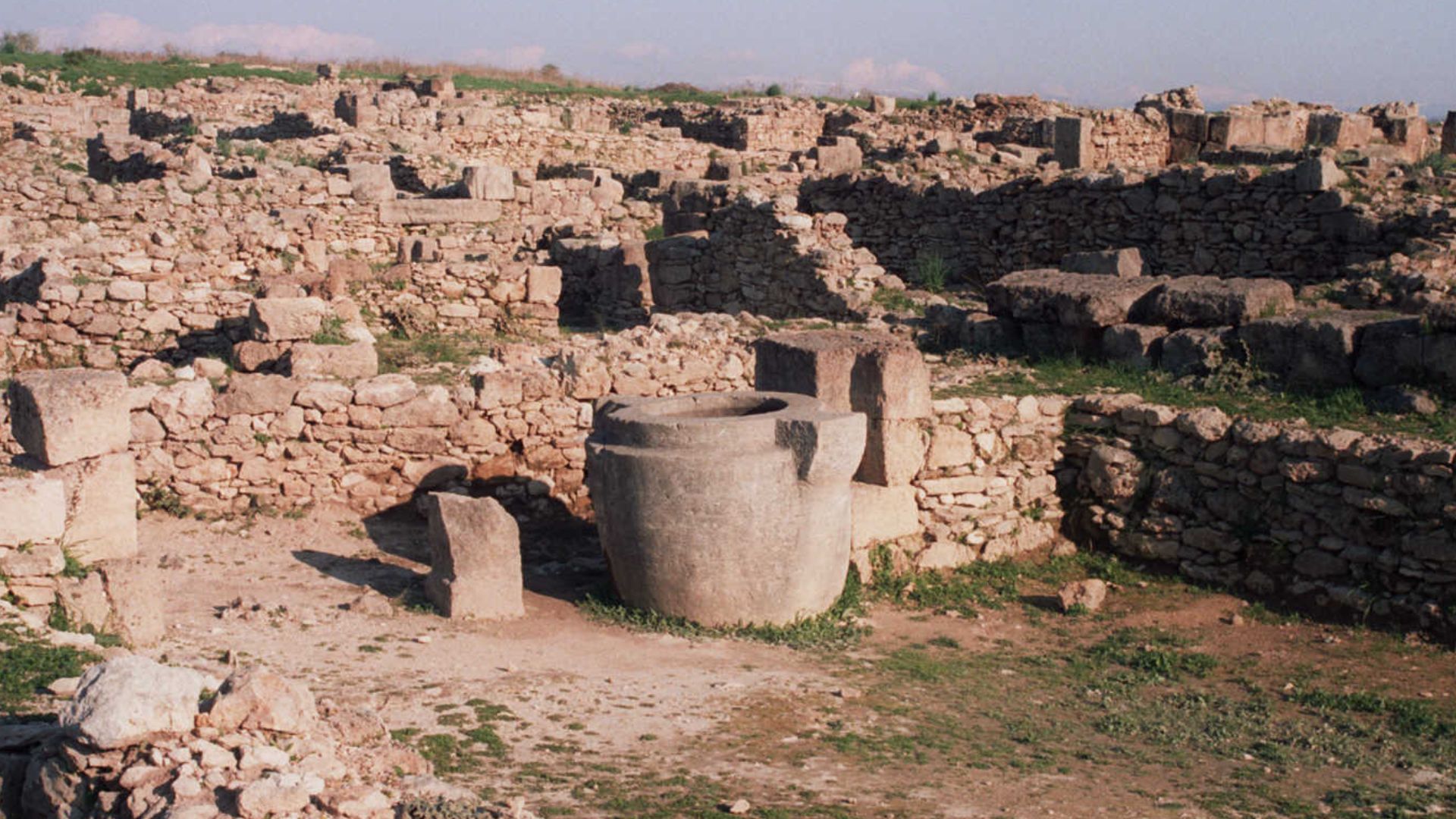 Fossil ruins in Ras Shamra in Syria.