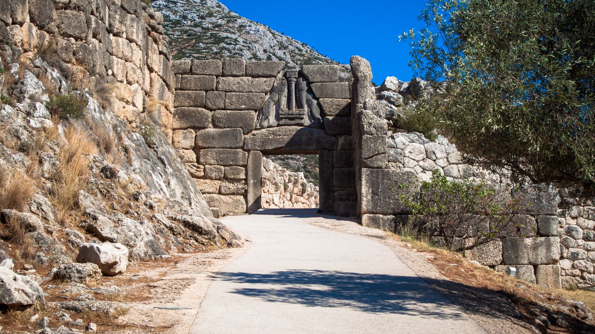 Path up to the Lion Gate, Mycenae