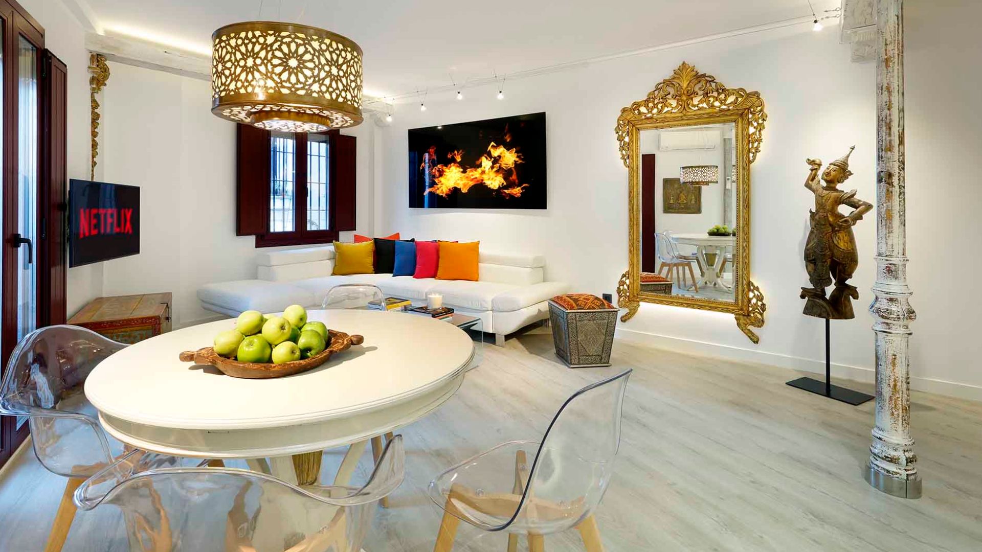 Living room at artchapiz.es apartments