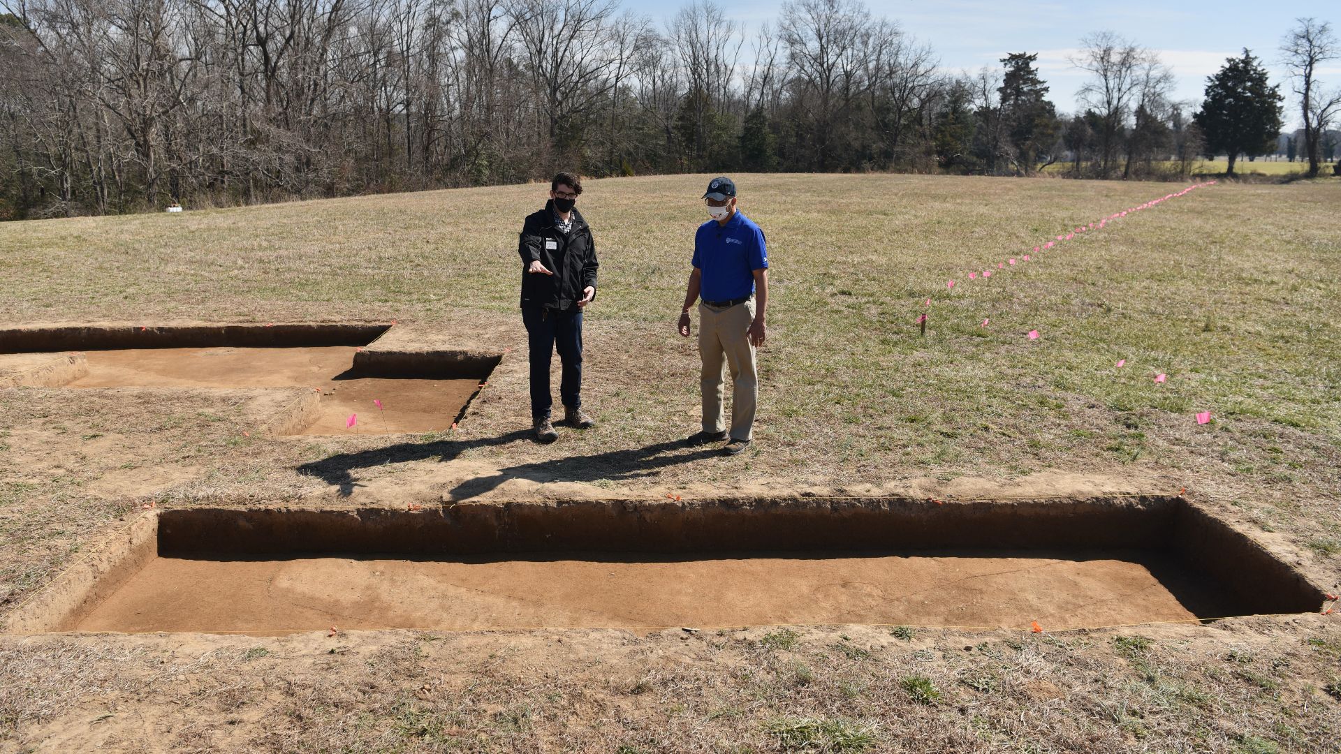 Lt. Governor Rutherford Tours the Site of a 1634 Fort Discovery by Patrick Siebert at 47414 Old State House Rd, St Marys City, MD 20686