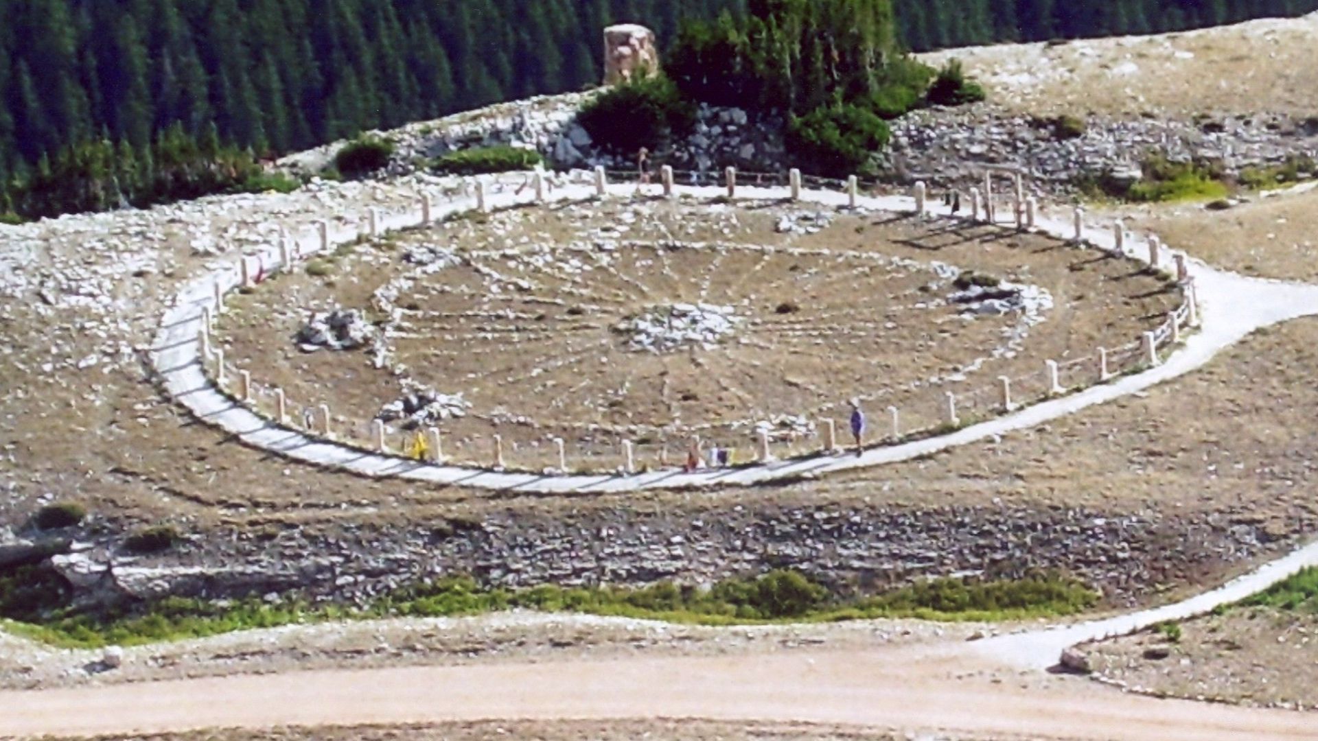 Medicine Wheel, a Native American sacred site and National Historic Landmark in Wyoming