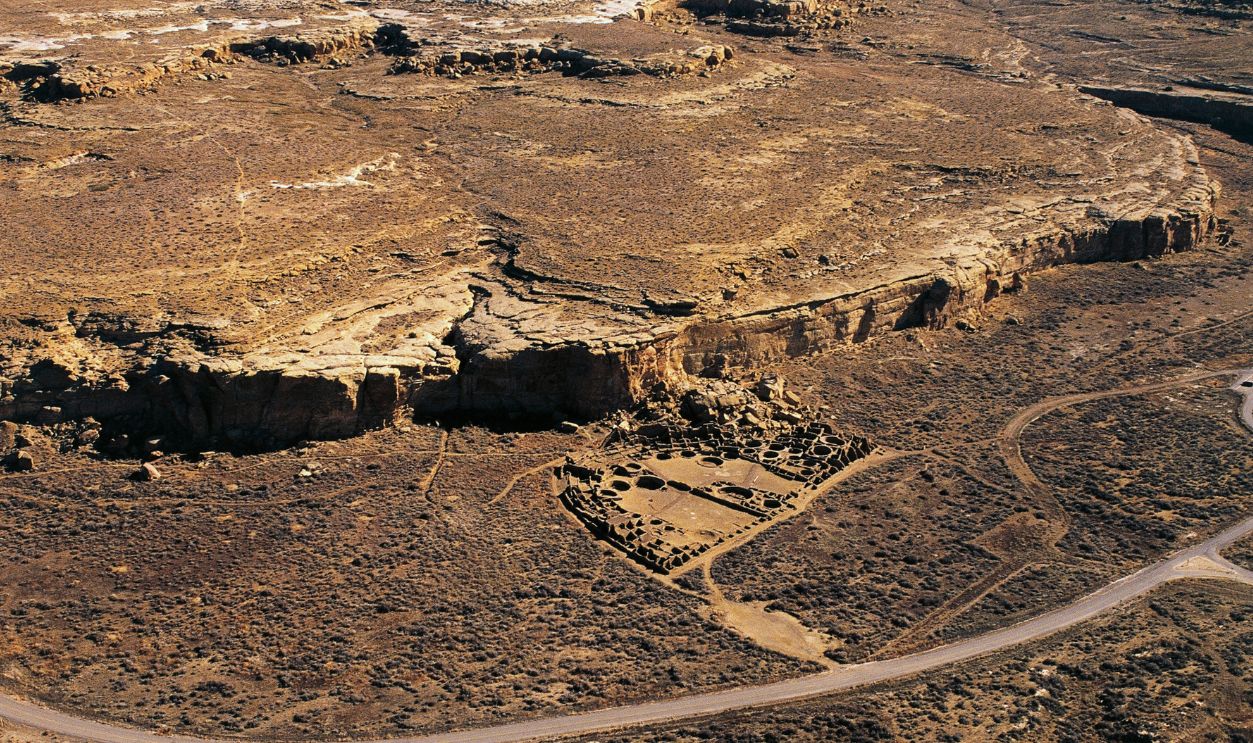 UNITED STATES - APRIL 1: Pueblo Bonito, ancient Anasazi settlement, Chaco Culture National Historical Park (UNESCO World Heritage List, 1987), New Mexico, United States of America.