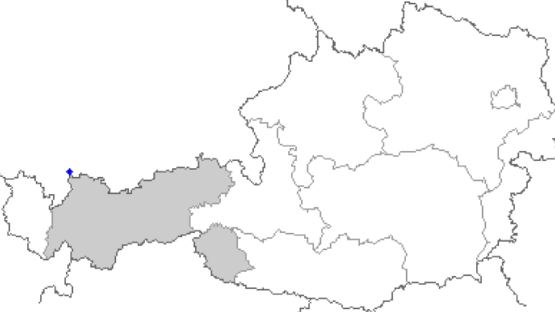 Map of Austria, position of the location
