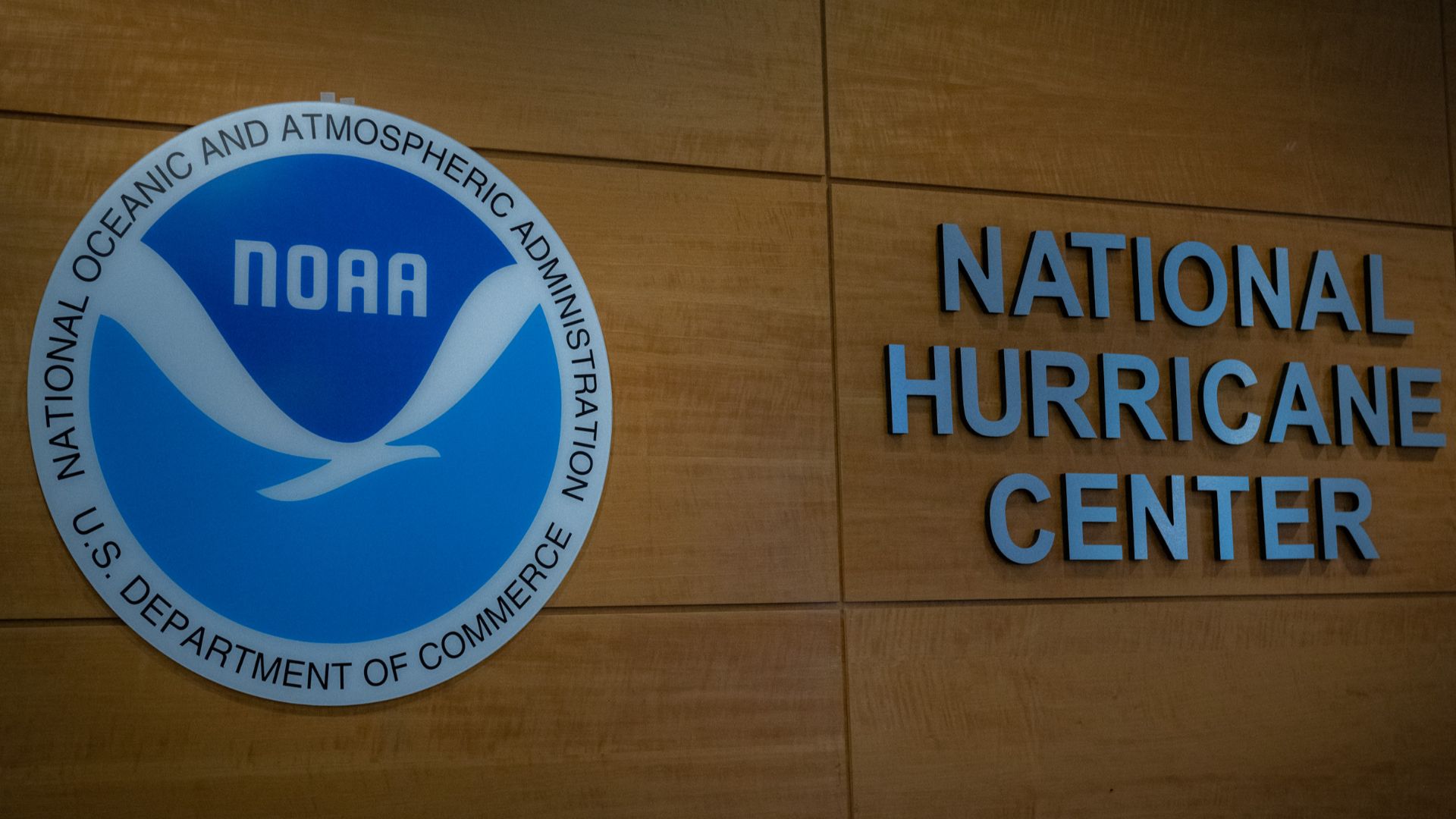MIAMI (August 01, 2022) Homeland Security Secretary Alejandro Mayorkas attended a briefing with Vice President Kamala Harris at the National Hurricane Center at Florida International University in Miami. (DHS photo by Sydney Phoenix)