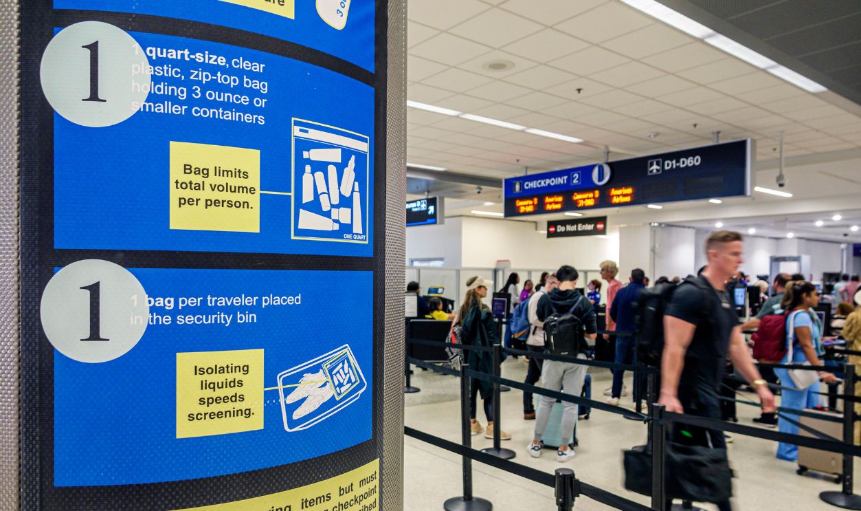 Miami, Florida, Miami International Airport, TSA checkpoint security 2166906387