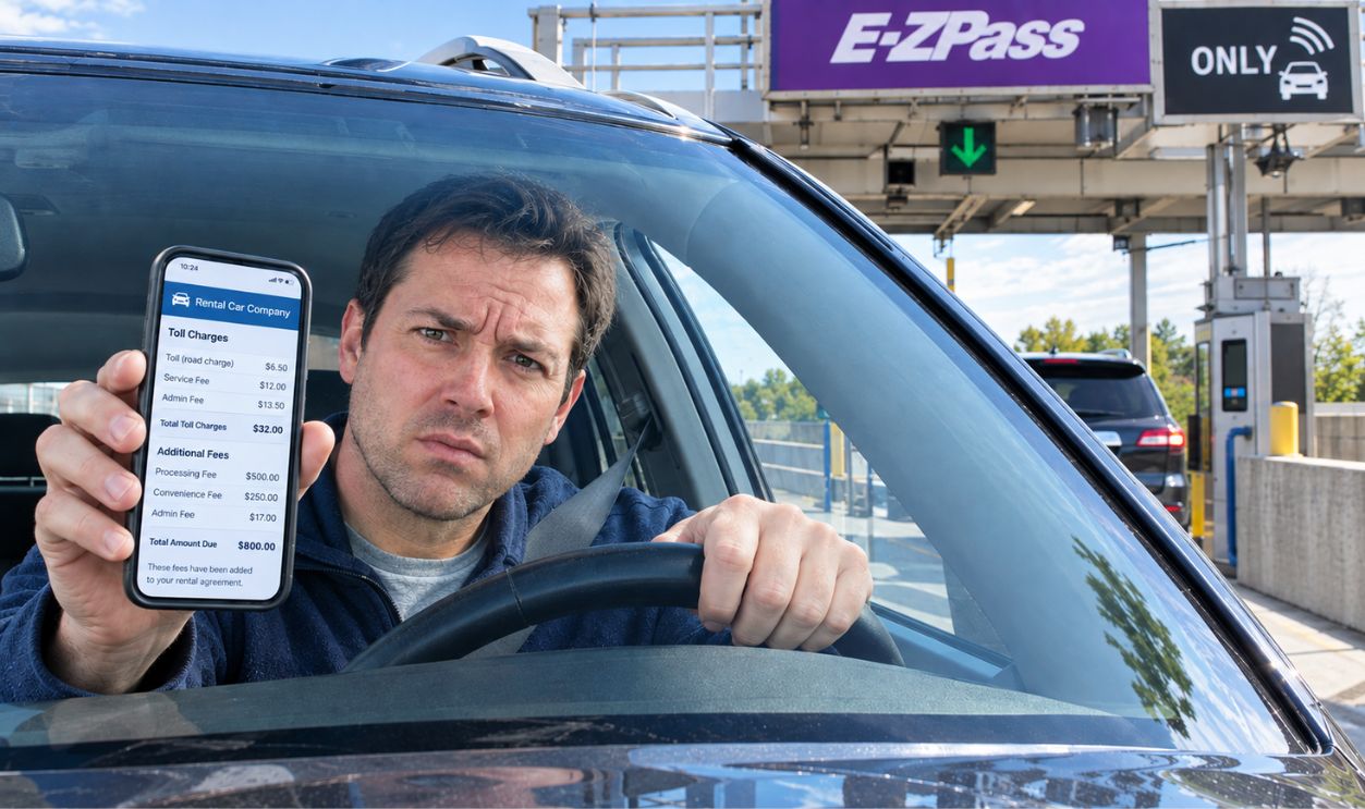 My rental car company charged me hundreds in toll fees