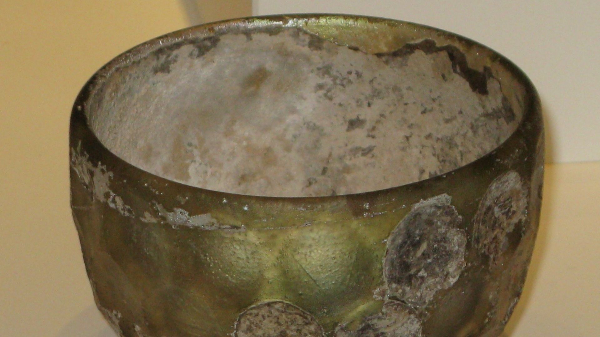 Photo of an example of Sasanian cut glass from the 6th century. Now in the british museum