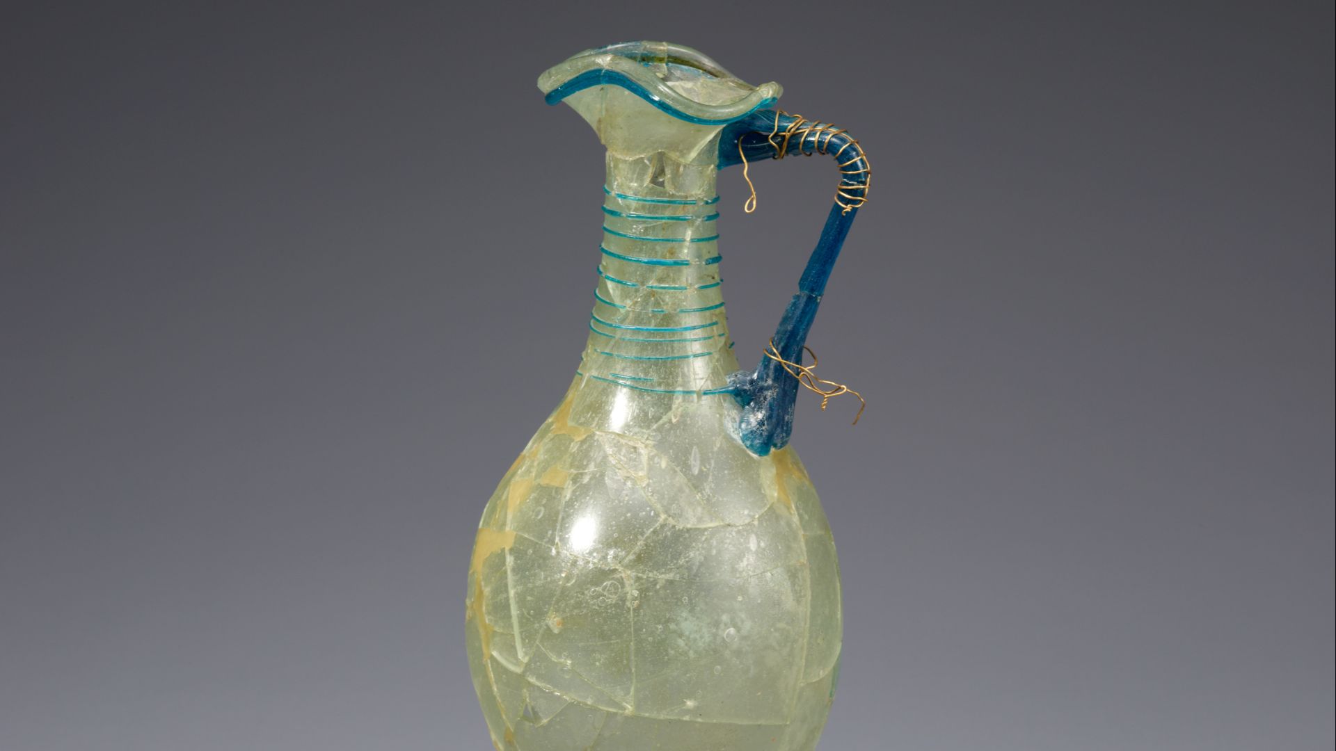 Glass bottle from Southern grave of Gyeongju. Silla, circa 5C.