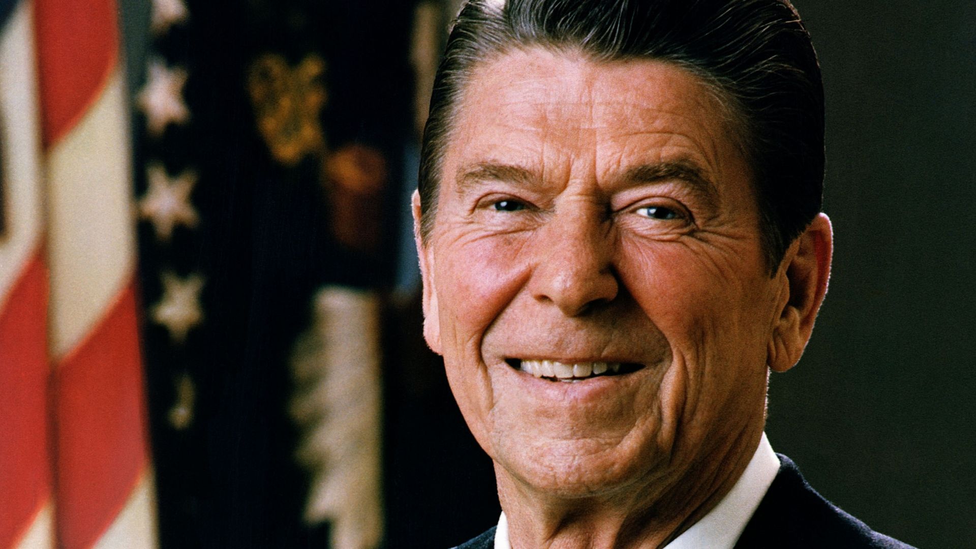 Official portrait photograph of Ronald Reagan, 1981