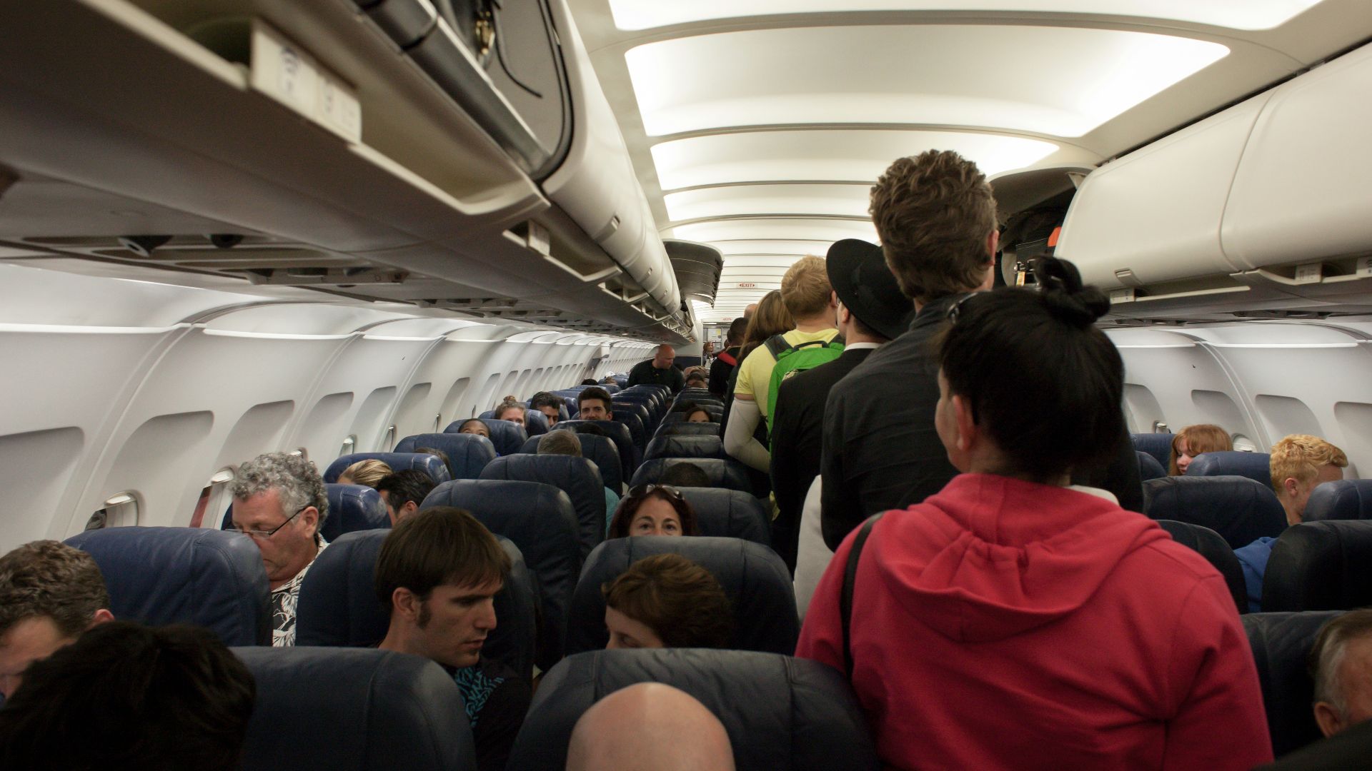 group of people in airliner