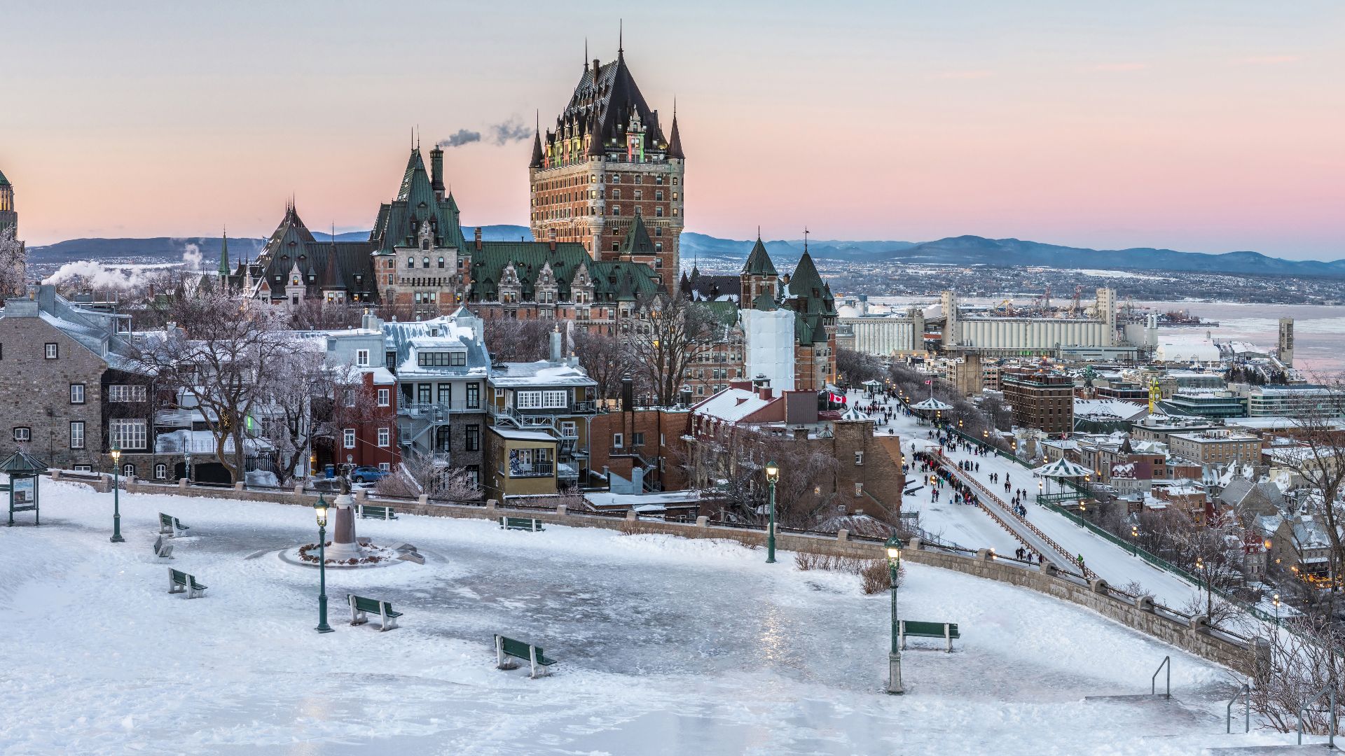 The Fairmont Le Château Frontenac, formerly and commonly referred to as the Château Frontenac, is a historic hotel located in Quebec City, Quebec, Canada. The Château Frontenac was completed in 1893, and was designed by American architect Bruce Price. The