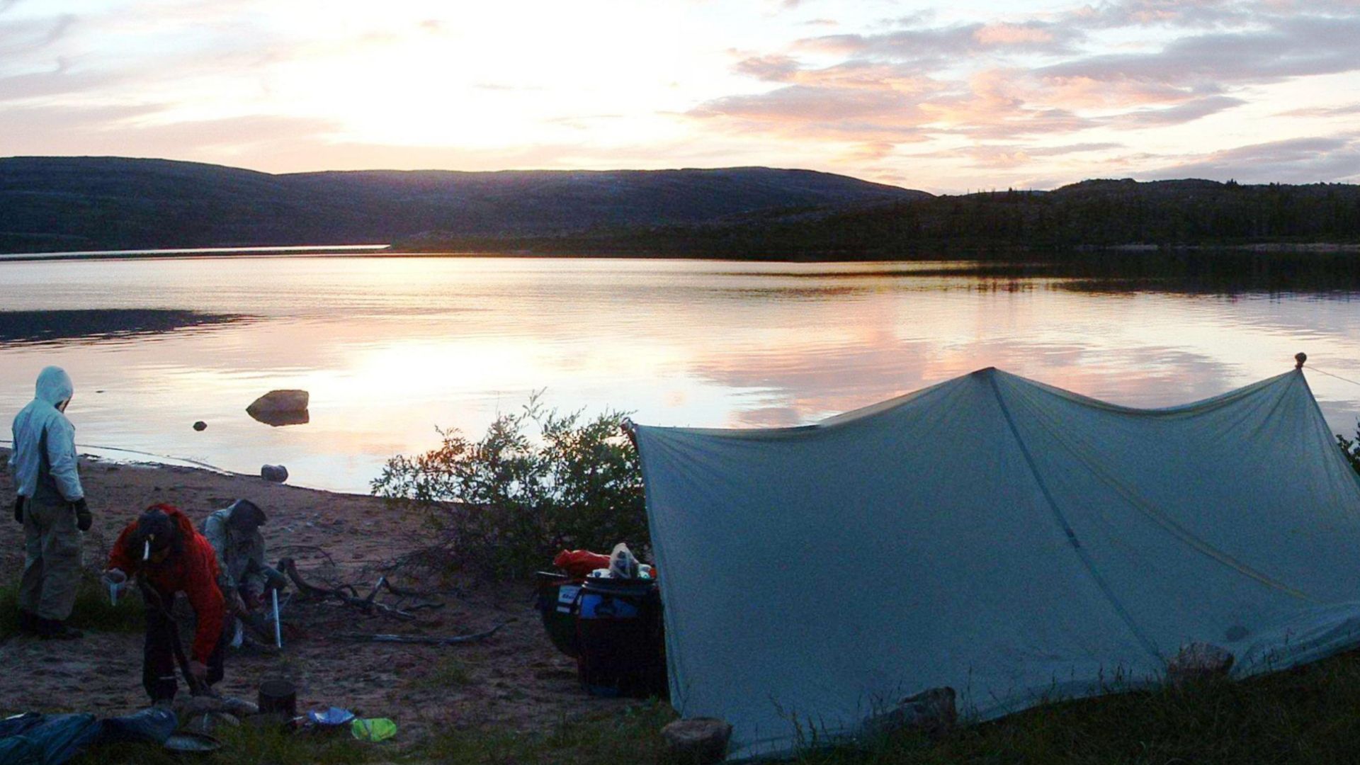 Campsite on George River, Quebec