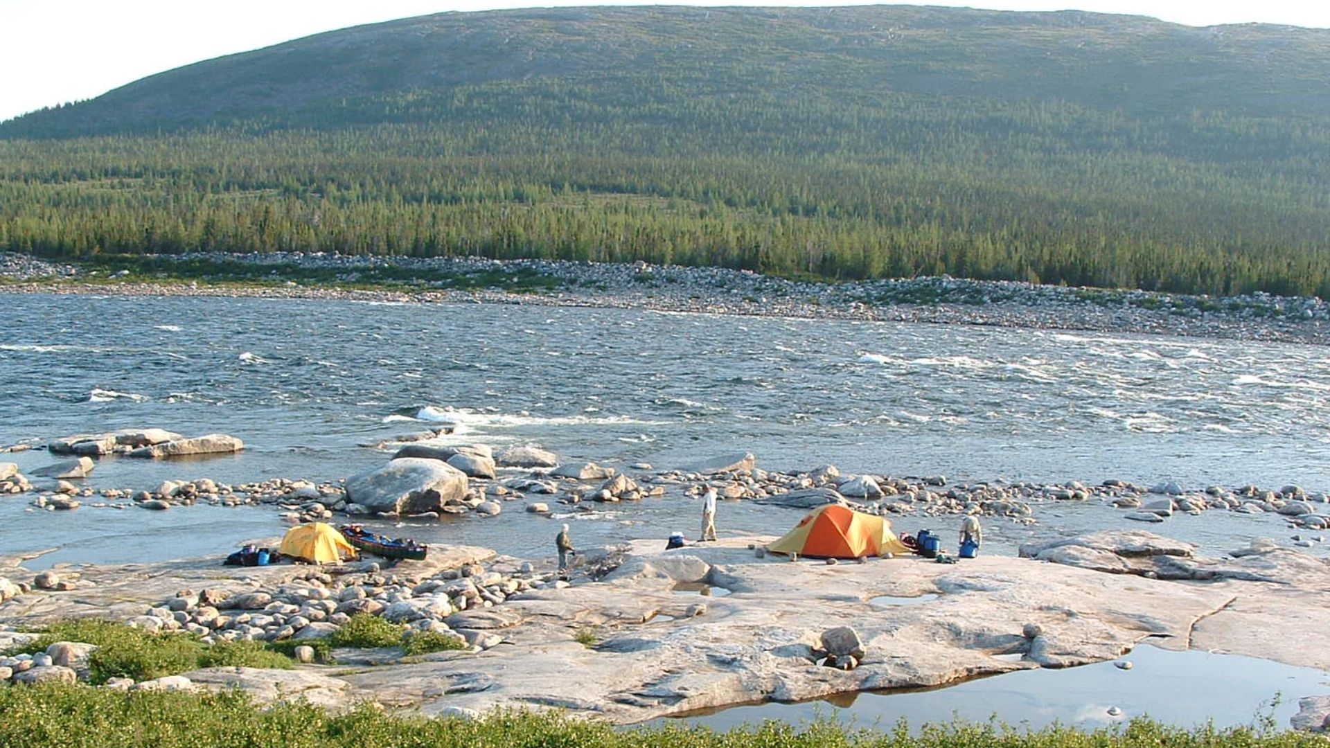Campsite at Helik Rapid, George River, Quebec